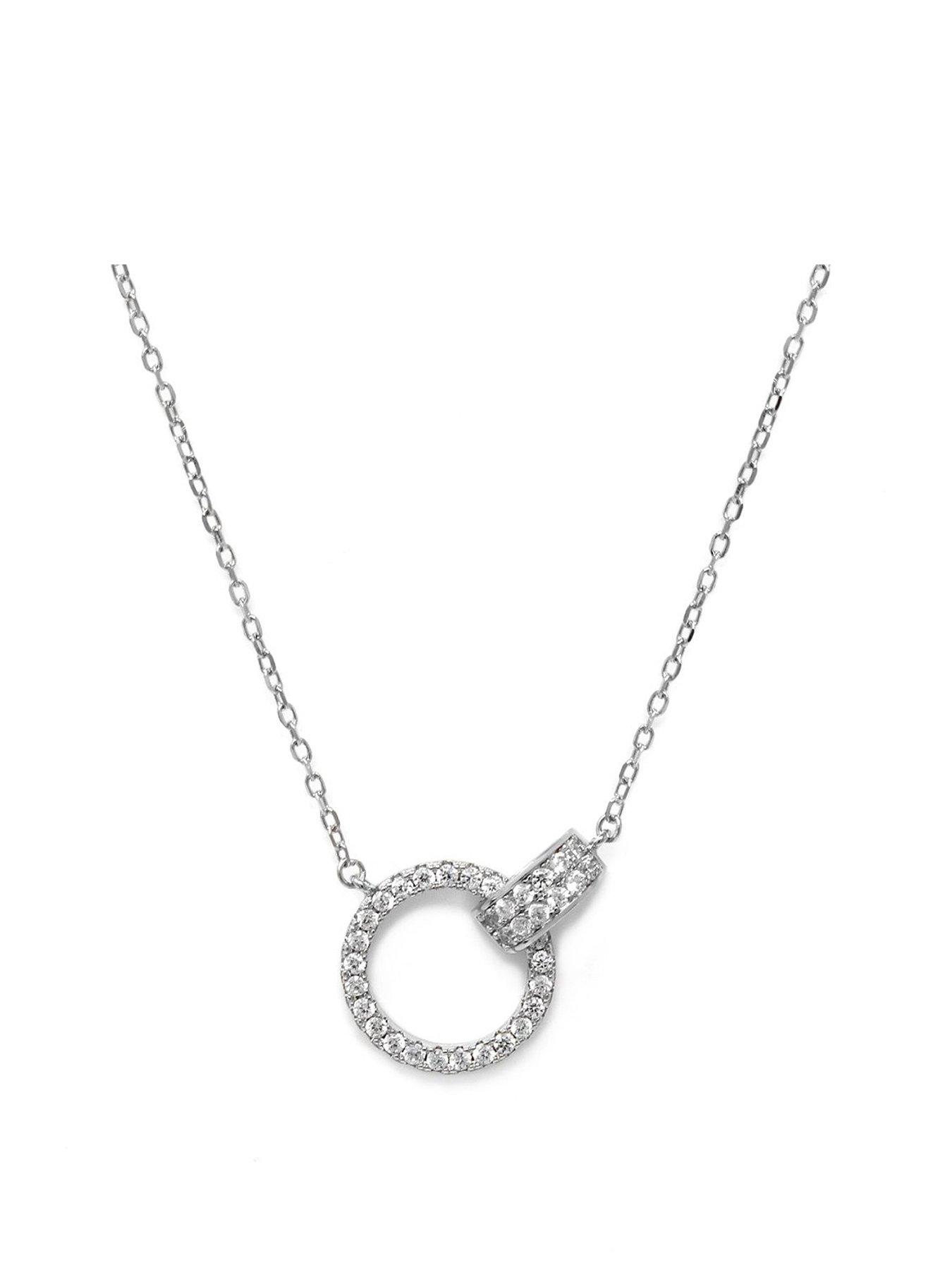 undefined Double Circle Of Life Necklace - Silver