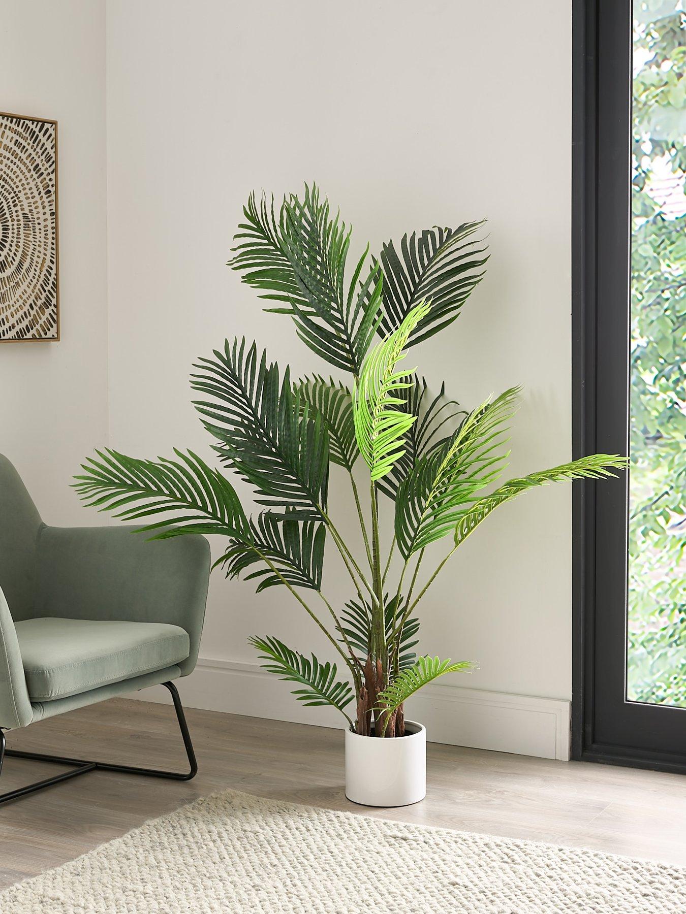 The Very Collection Real Touch Faux Pearl Palm Tree in Plastic Pot ...