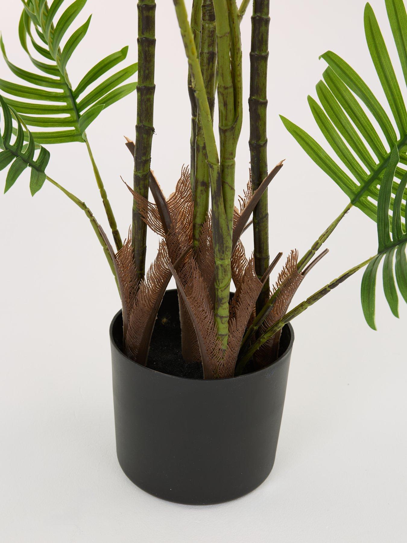 Image 4 of 7 of Very Home Real Touch Faux Pearl Palm Tree in Plastic Pot
