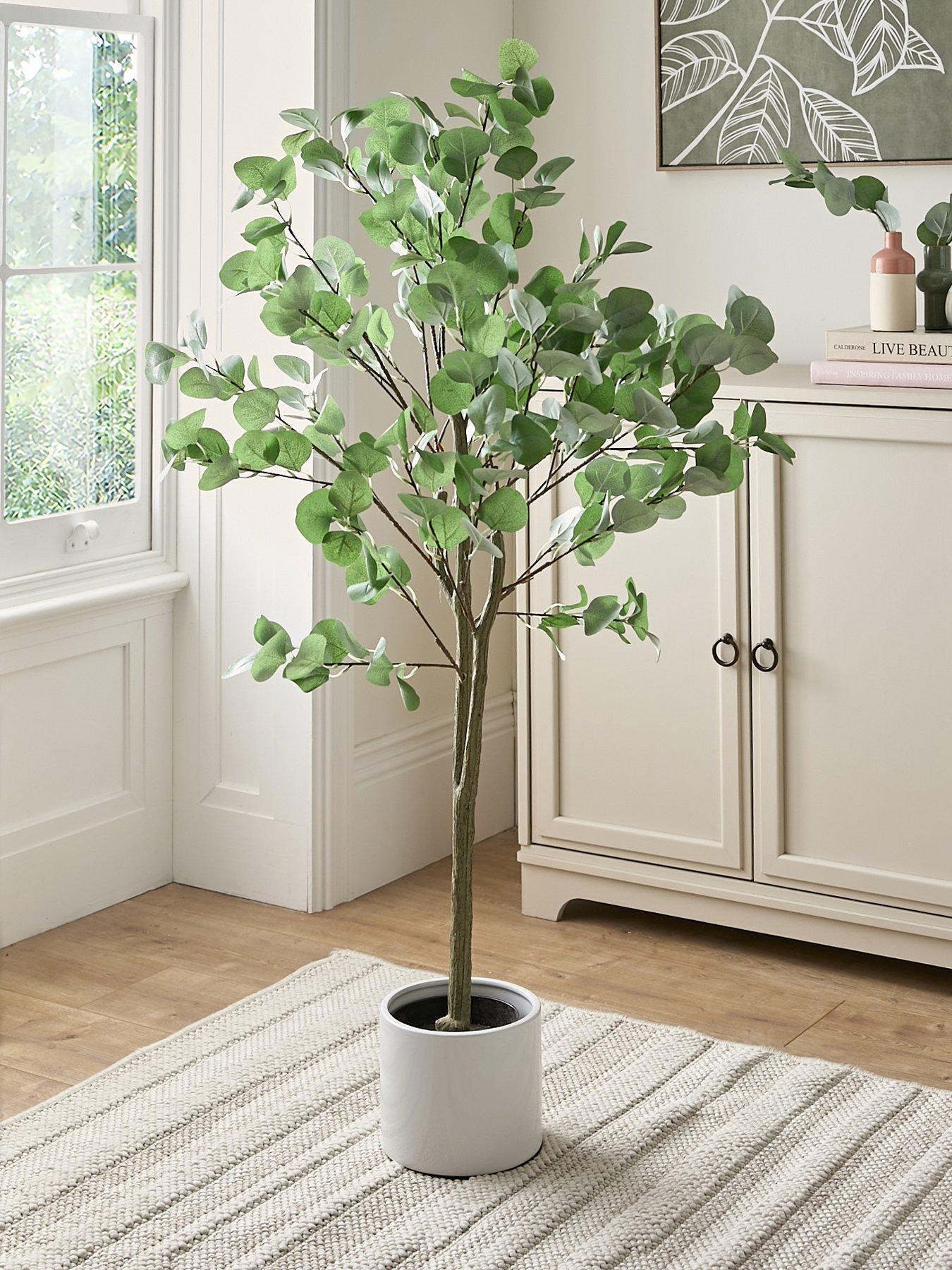 Image 1 of 7 of The Very Collection Faux Eucalyptus Tree