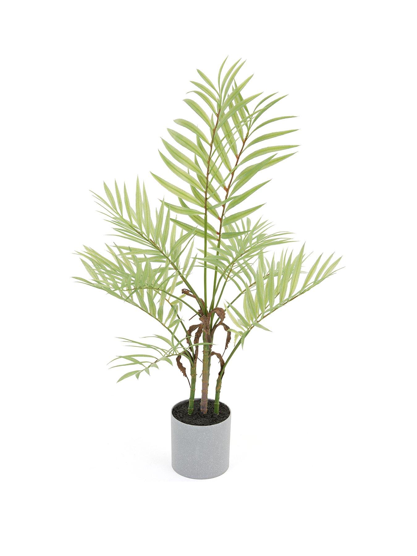 Image 2 of 7 of Very Home Faux Palm Plant in Plastic Pot