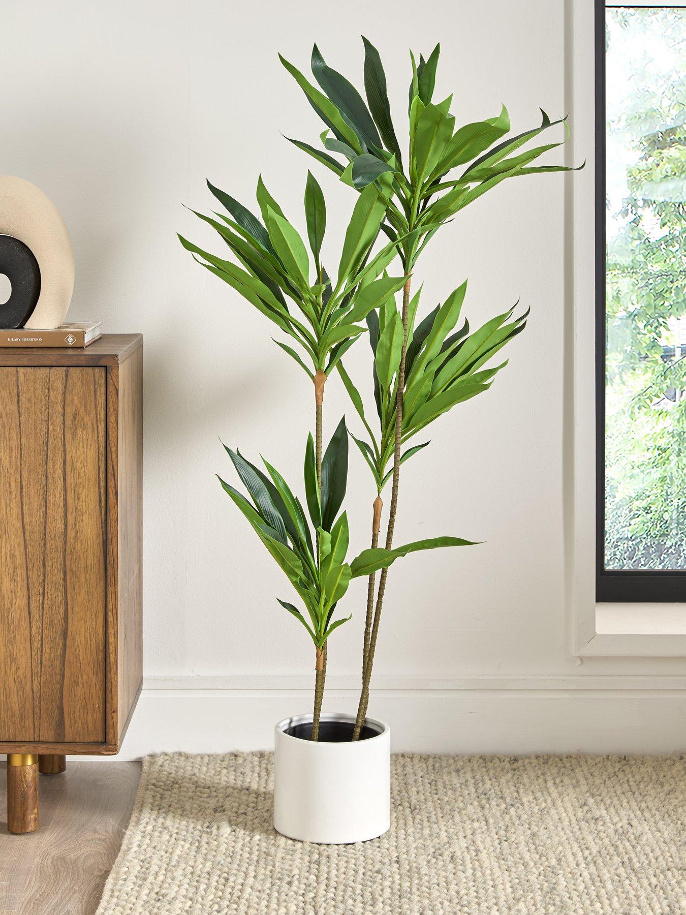 Very Home Real Touch Faux Dracaena Tree in Plastic Pot