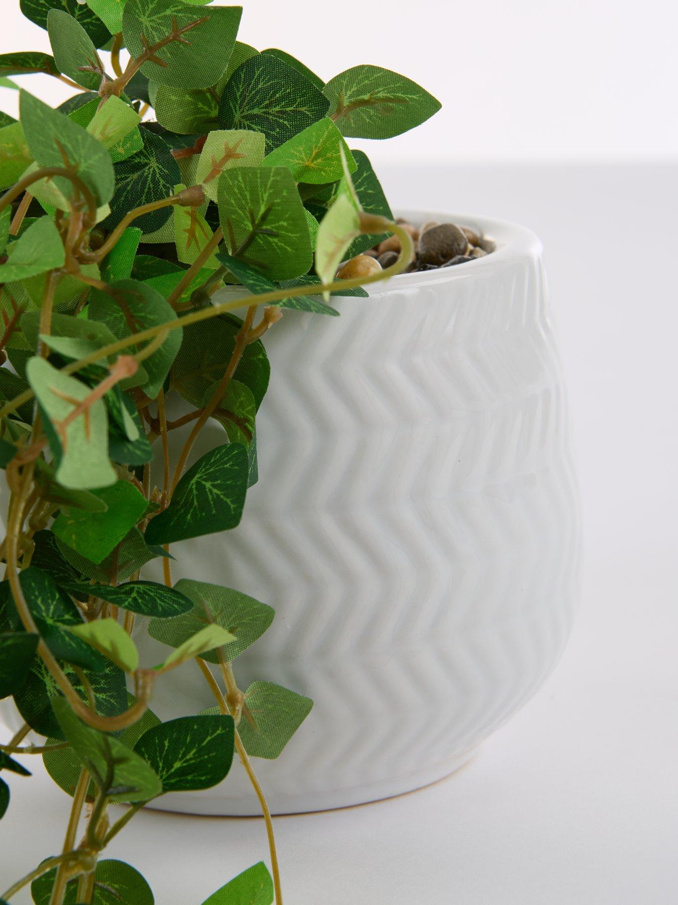  image of very-home-faux-string-of-hearts-trailing-plant-in-ceramic-pot