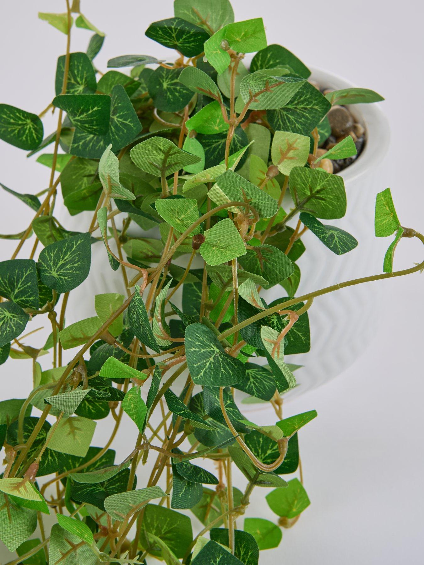  image of very-home-faux-string-of-hearts-trailing-plant-in-ceramic-pot