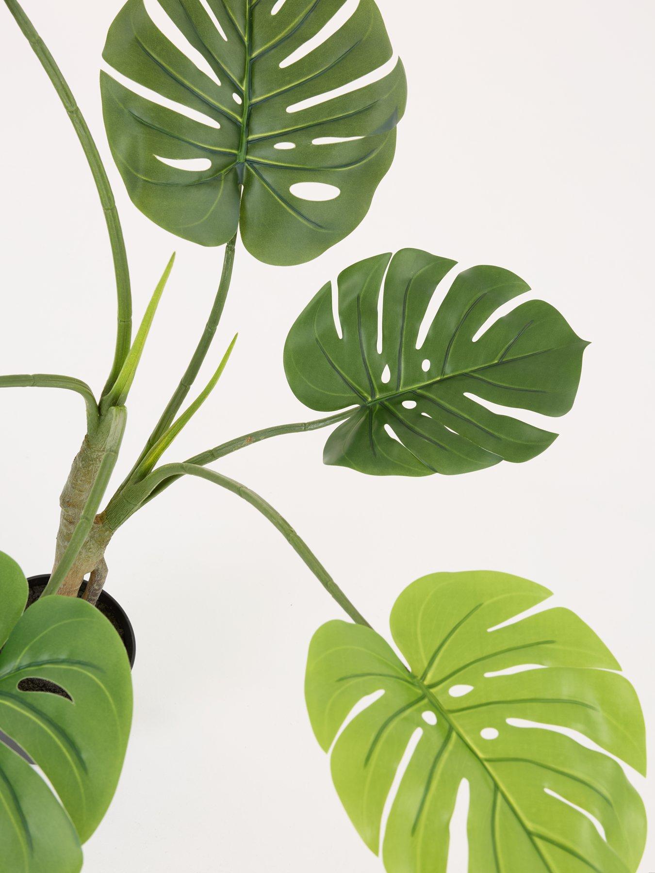  image of very-home-real-touch-faux-monstera-plant-in-plastic-pot