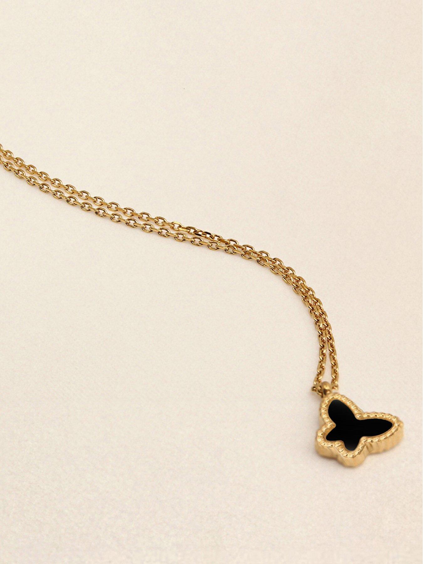 Image 2 of 4 of Say It With Children's Reversible Butterfly Bracelet - Black & White