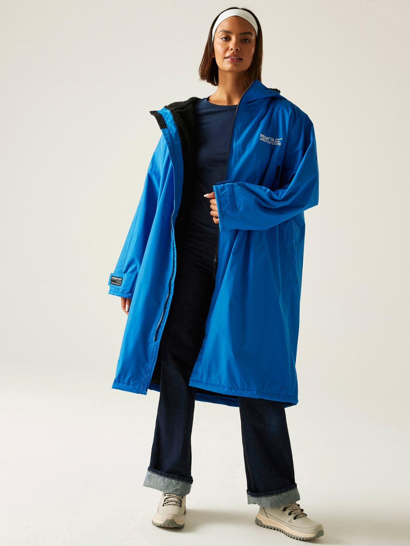  image of regatta-unisex-dry-robe-blue