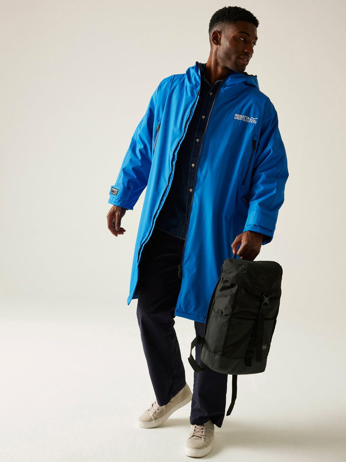  image of regatta-unisex-dry-robe-blue