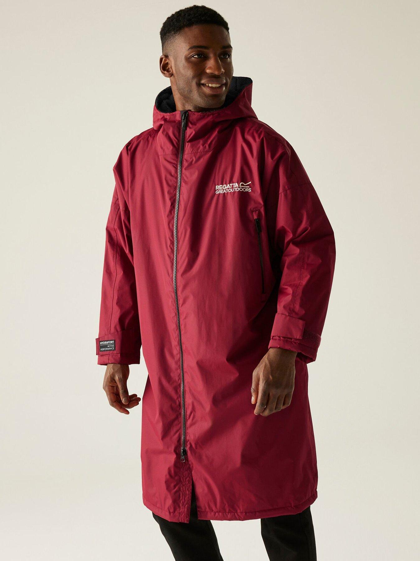  image of regatta-unisex-dry-robe-burgundy