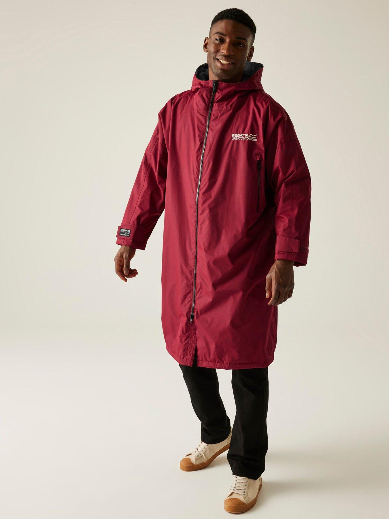 image of regatta-unisex-dry-robe-burgundy
