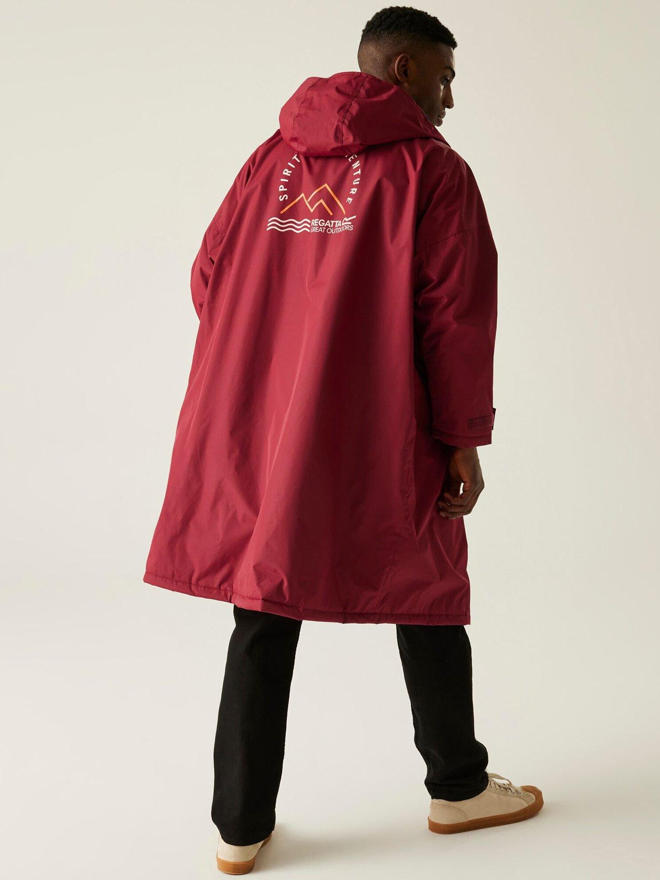  image of regatta-unisex-dry-robe-burgundy