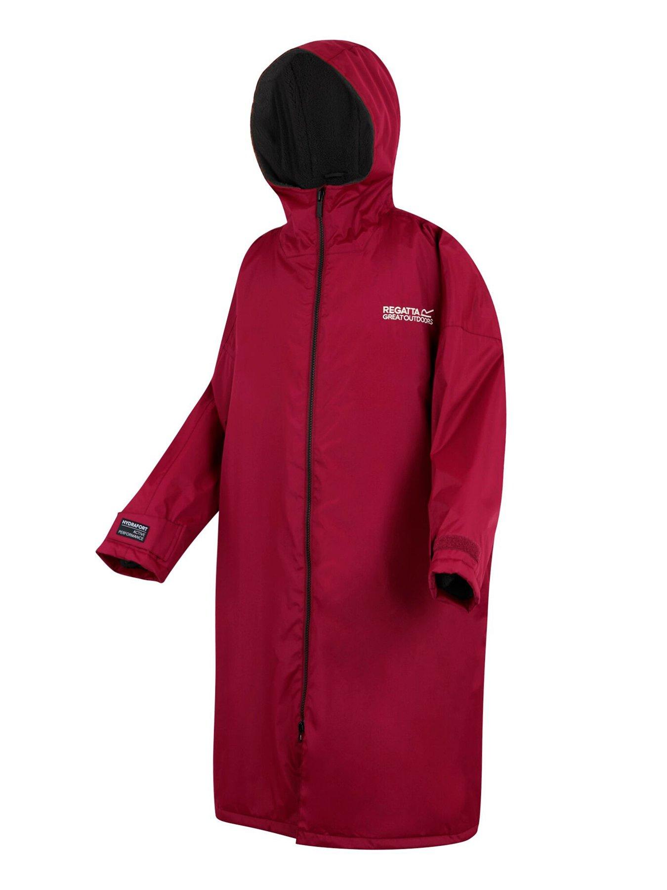  image of regatta-unisex-dry-robe-burgundy