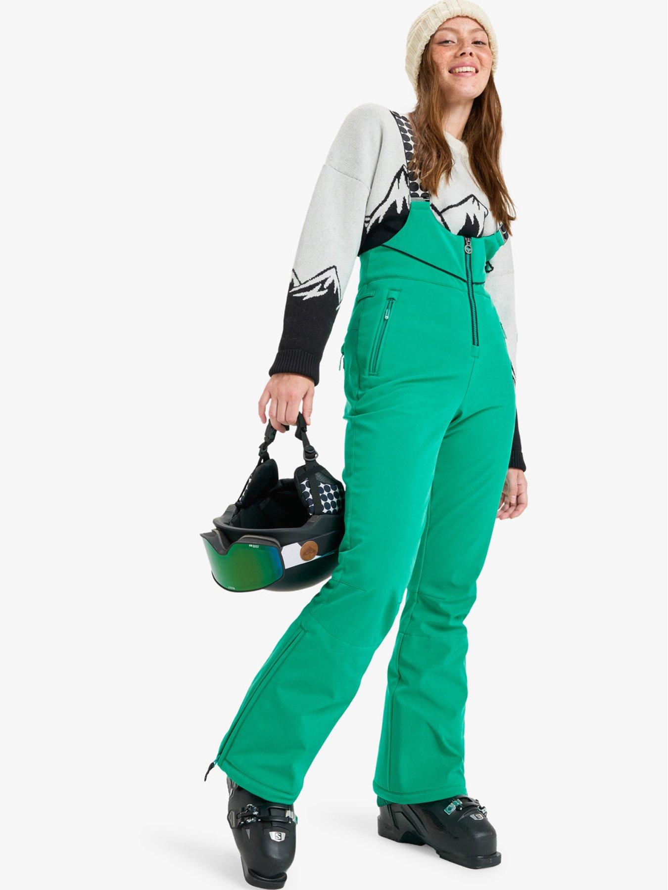 Image 3 of 6 of Roxy Womens Skiing Summit Bib Pants - Green