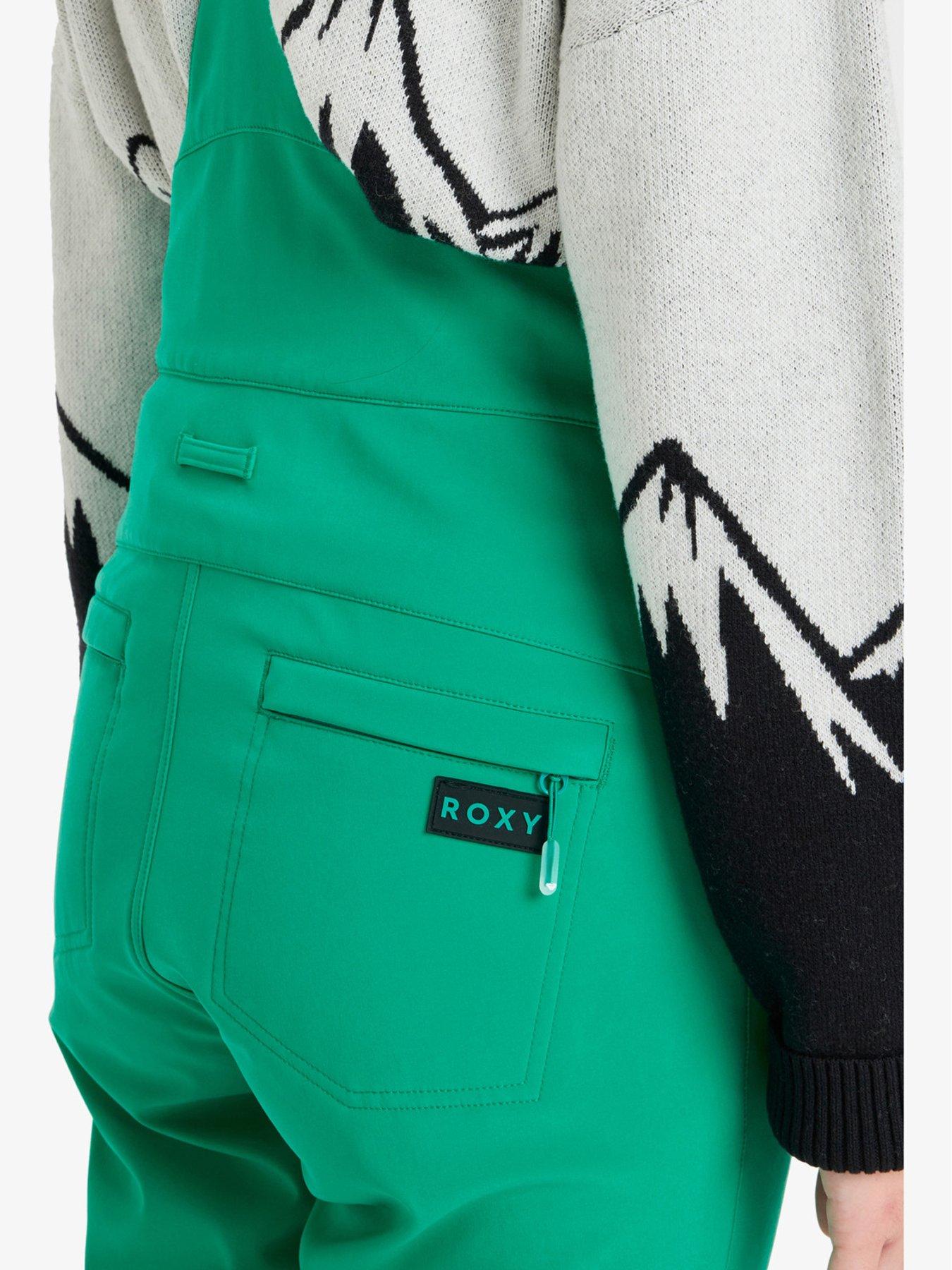 Image 5 of 6 of Roxy Womens Skiing Summit Bib Pants - Green