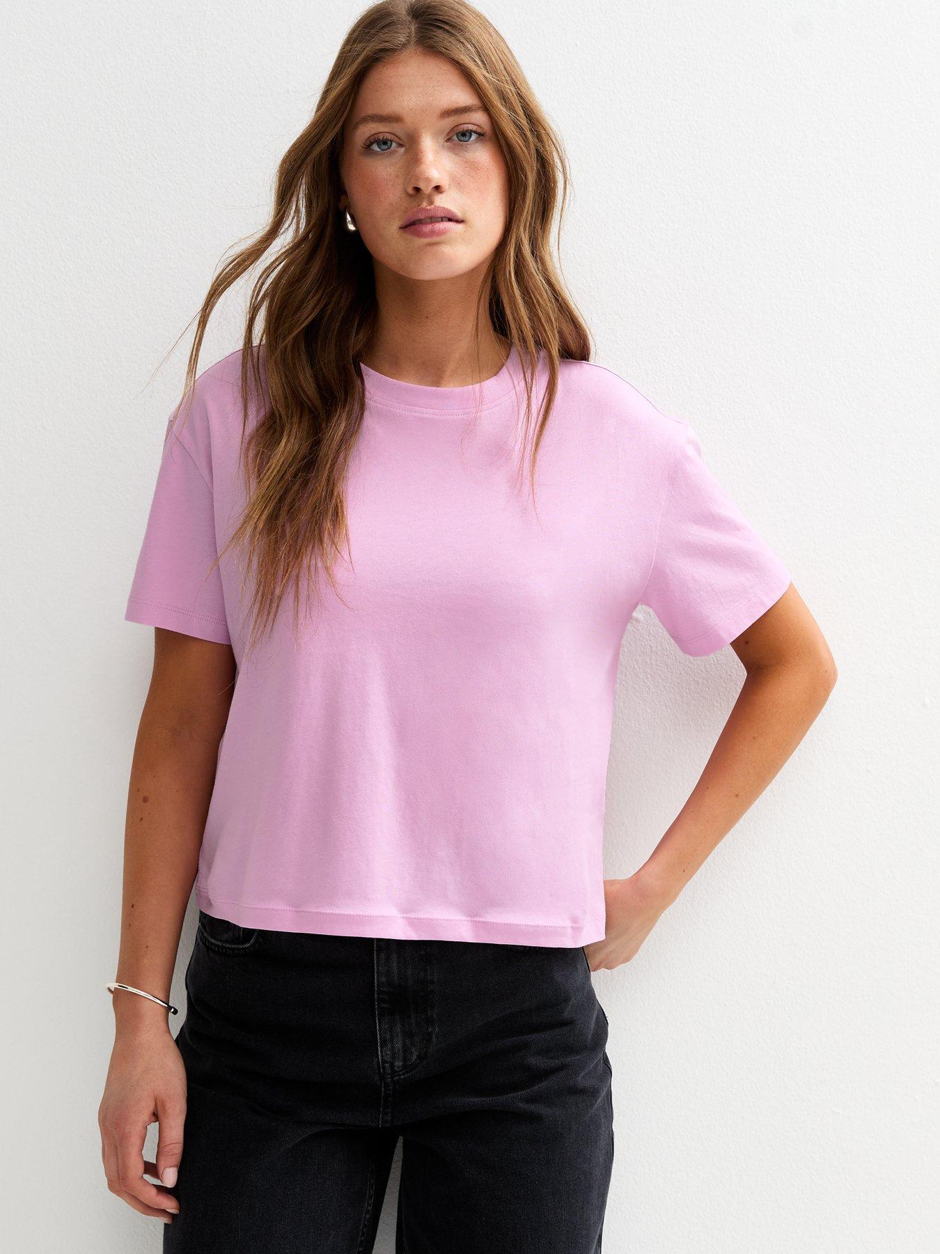 front image of new-look-boxy-fit-t-shirt-light-purple