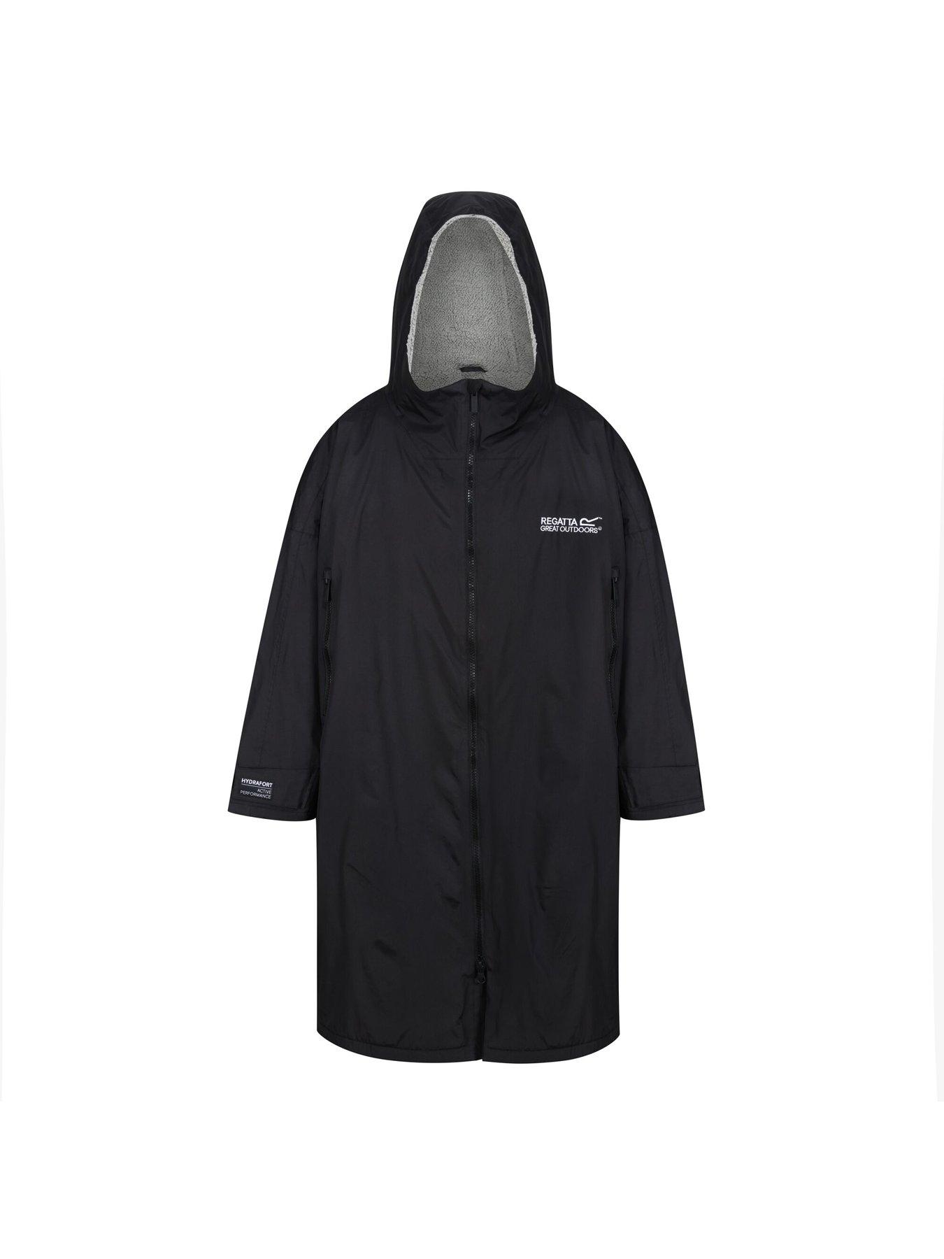  image of regatta-unisex-dry-robe-black