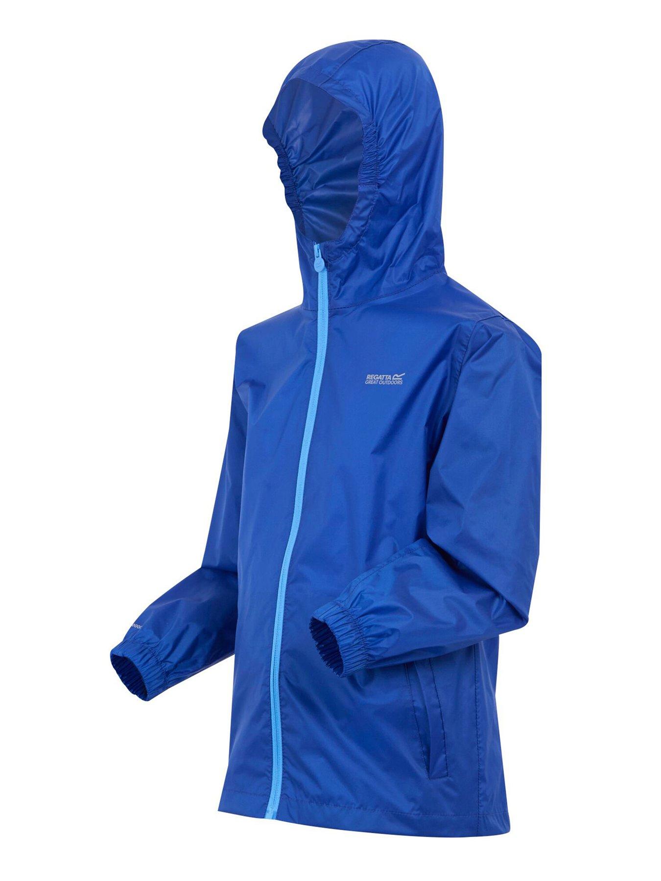 Image 4 of 5 of Regatta Kids Boys Pack It Iii Waterproof Shell Jacket - Blue