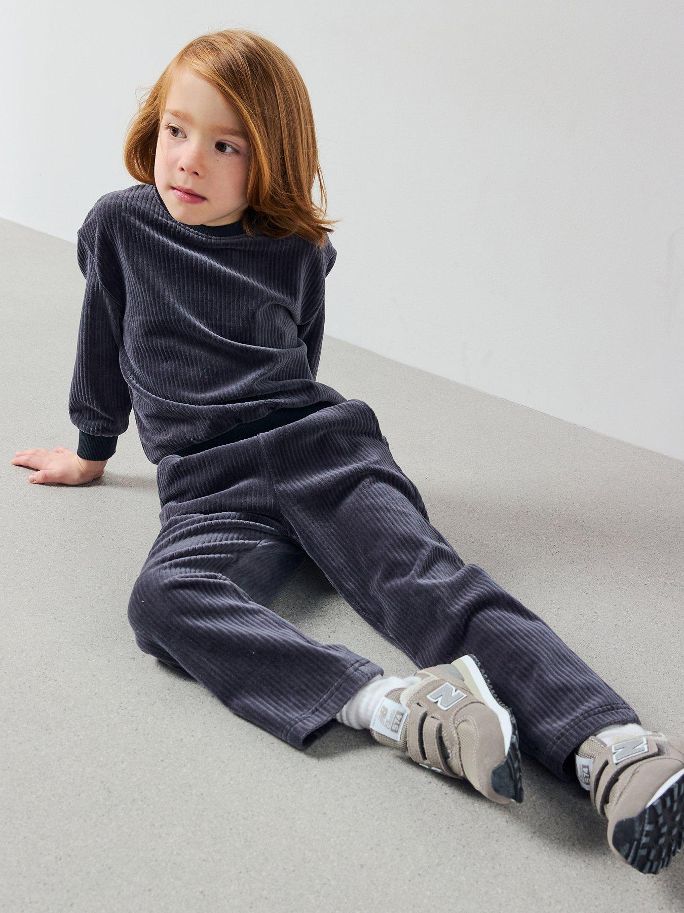 The Very Collection Boys Cord Jumper And Joggers Set - Grey