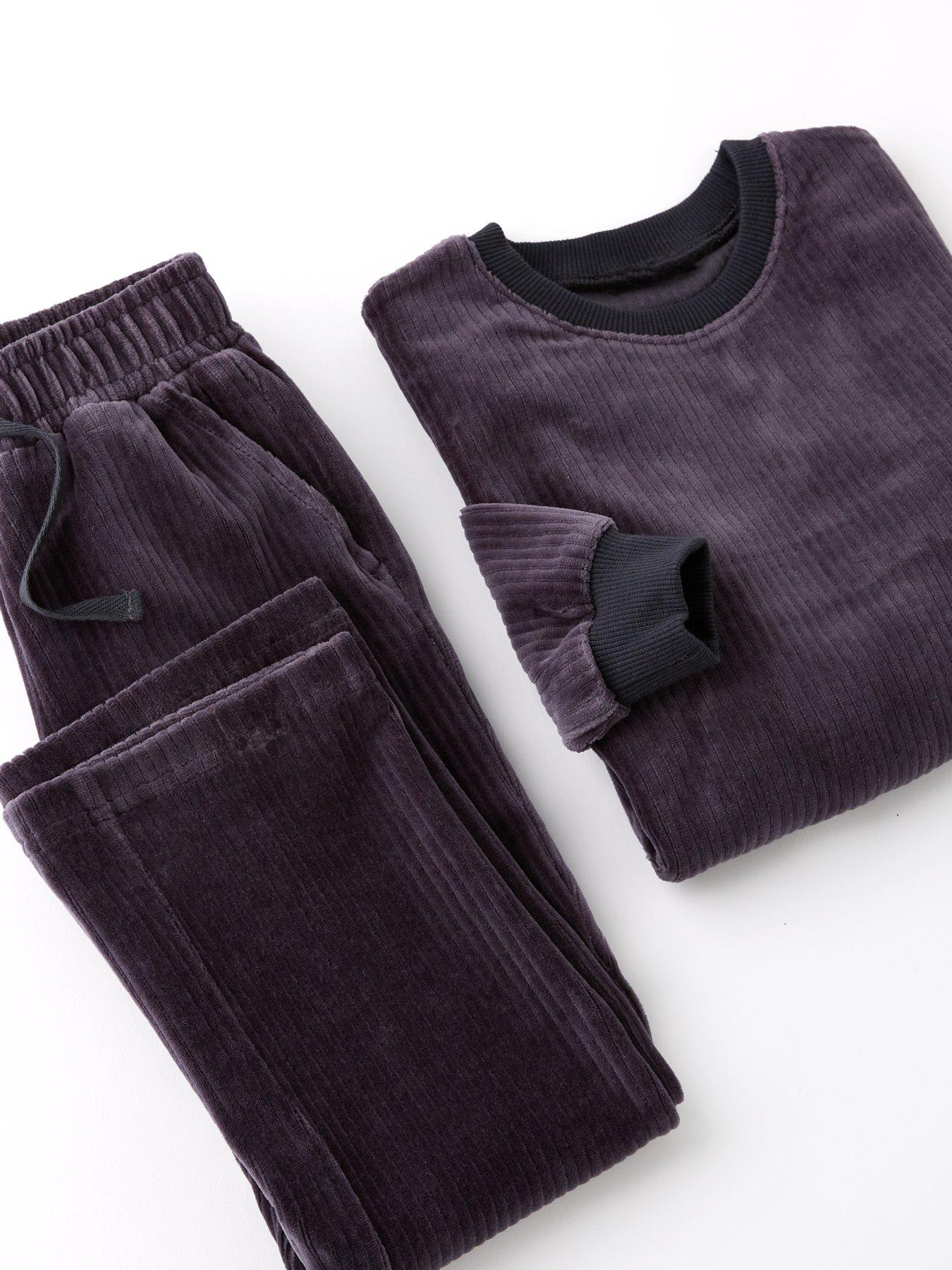 Image 4 of 4 of The Very Collection Boys Cord Jumper And Joggers Set - Grey