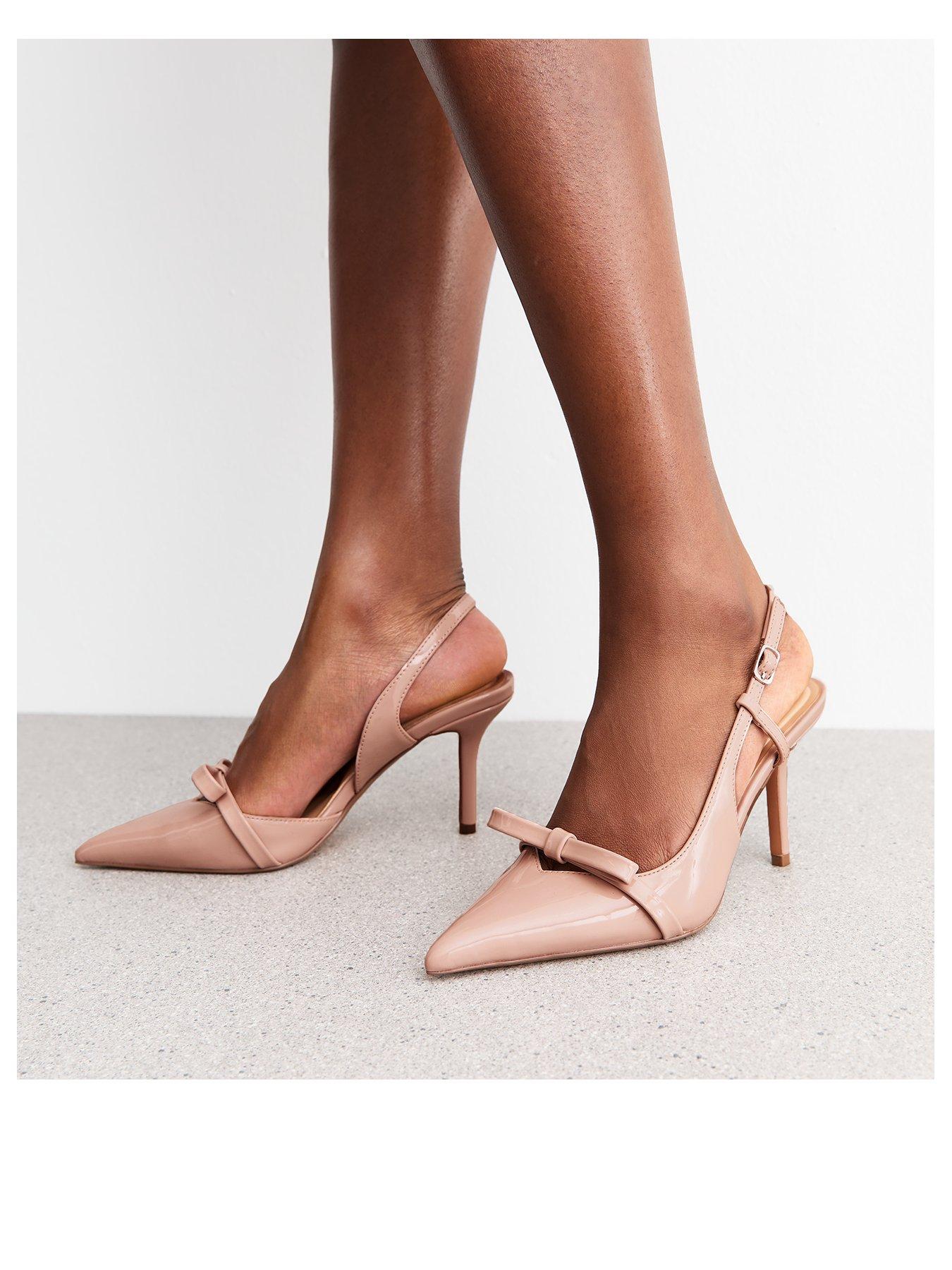 stillFront image of new-look-c-quincy-bow-slingbck-crt-85-pink