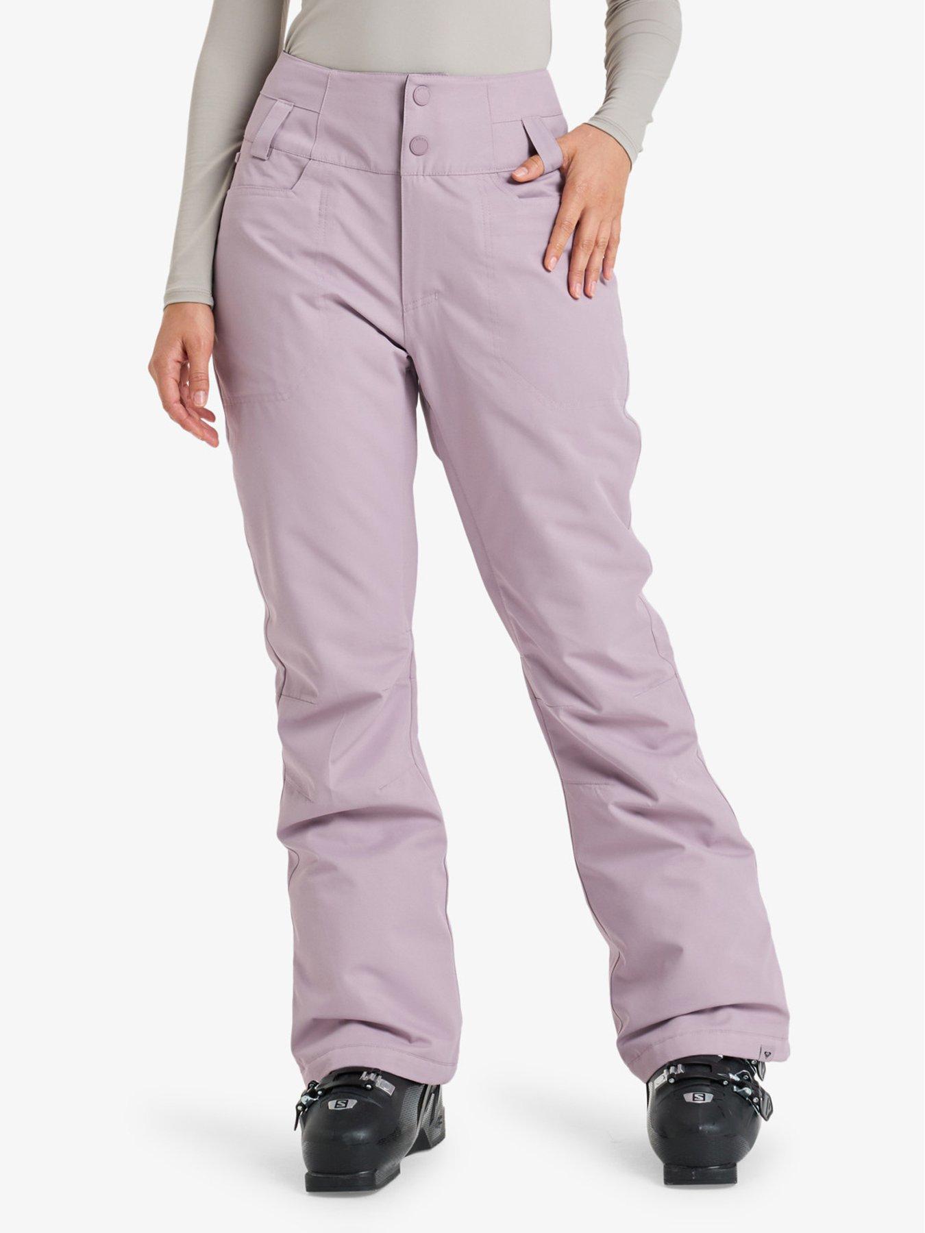Roxy Womens Skiing Diversion Technical Pants - Purple