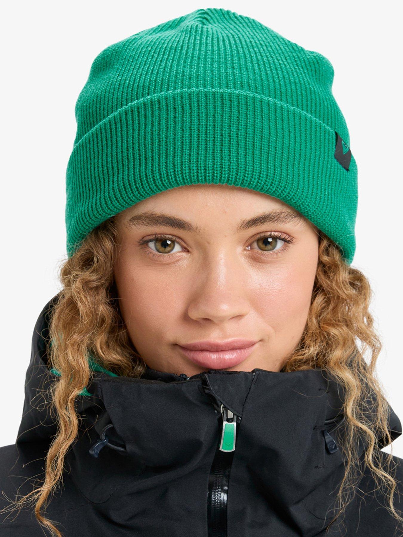 roxy-womens-skiing-folker-beanie-hat-green