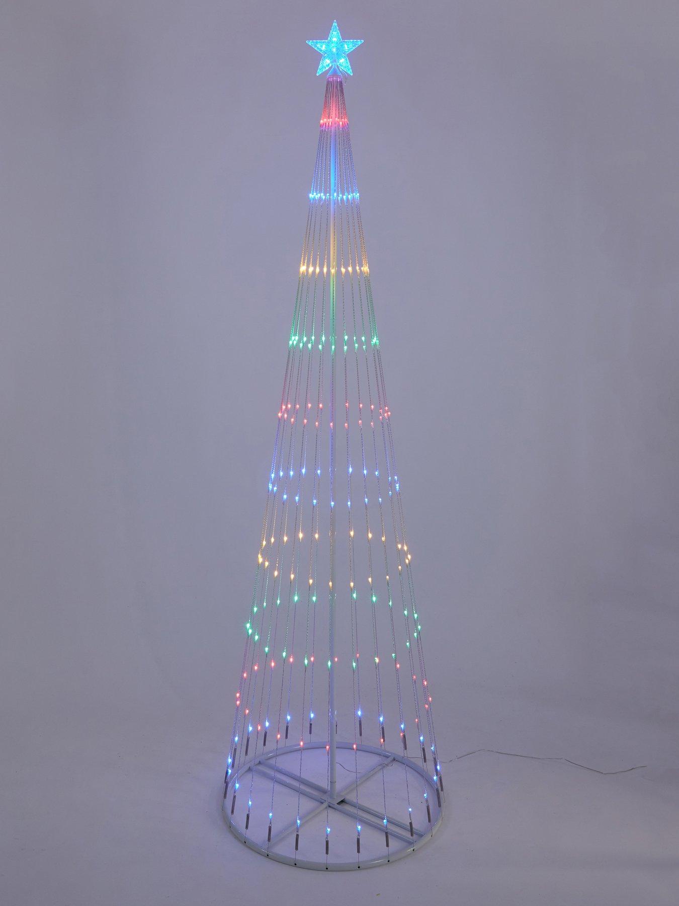 Image 3 of 4 of 8-foot Multifunction Waterfall Outdoor Christmas Light