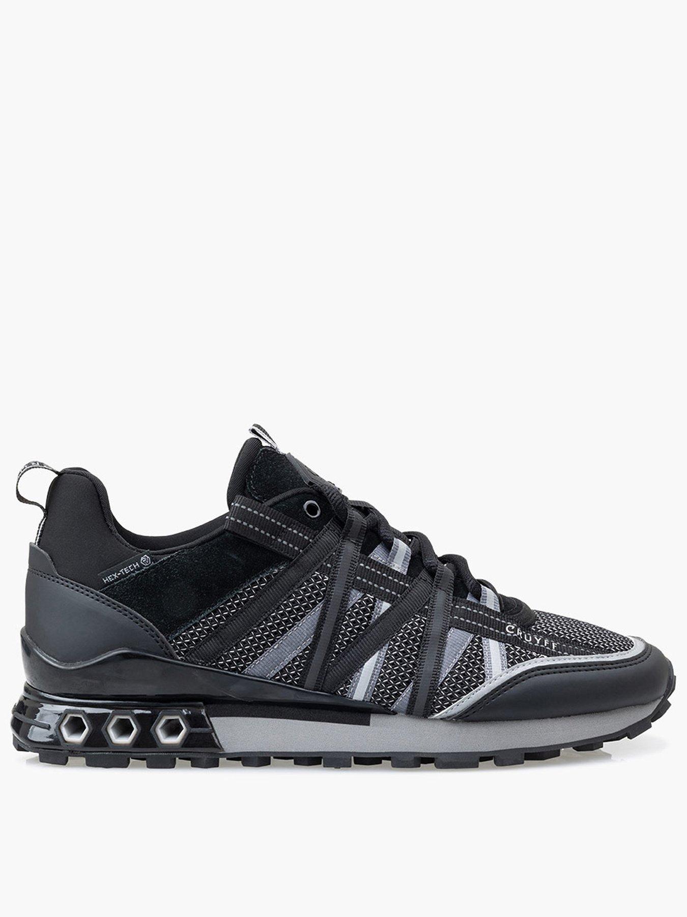 Image 1 of 7 of CRUYFF Fearia Hex- Tech Trainers- Black/Grey