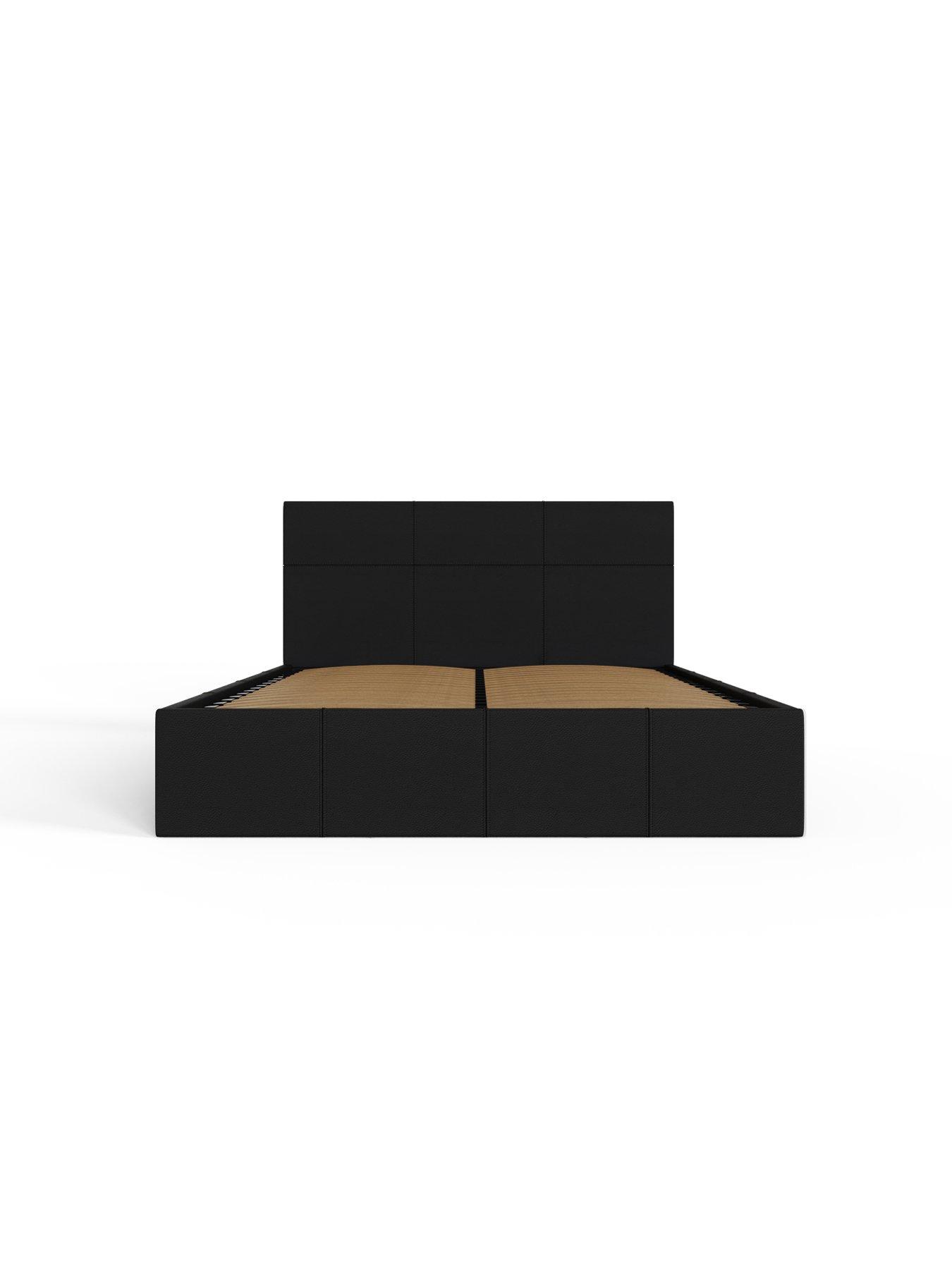 Image 5 of 7 of GFW Odessa Faux Leather&nbsp;End Lift Storage Ottoman Bed with Sleepycastle&nbsp;Mattress Options (Buy &amp; SAVE!)