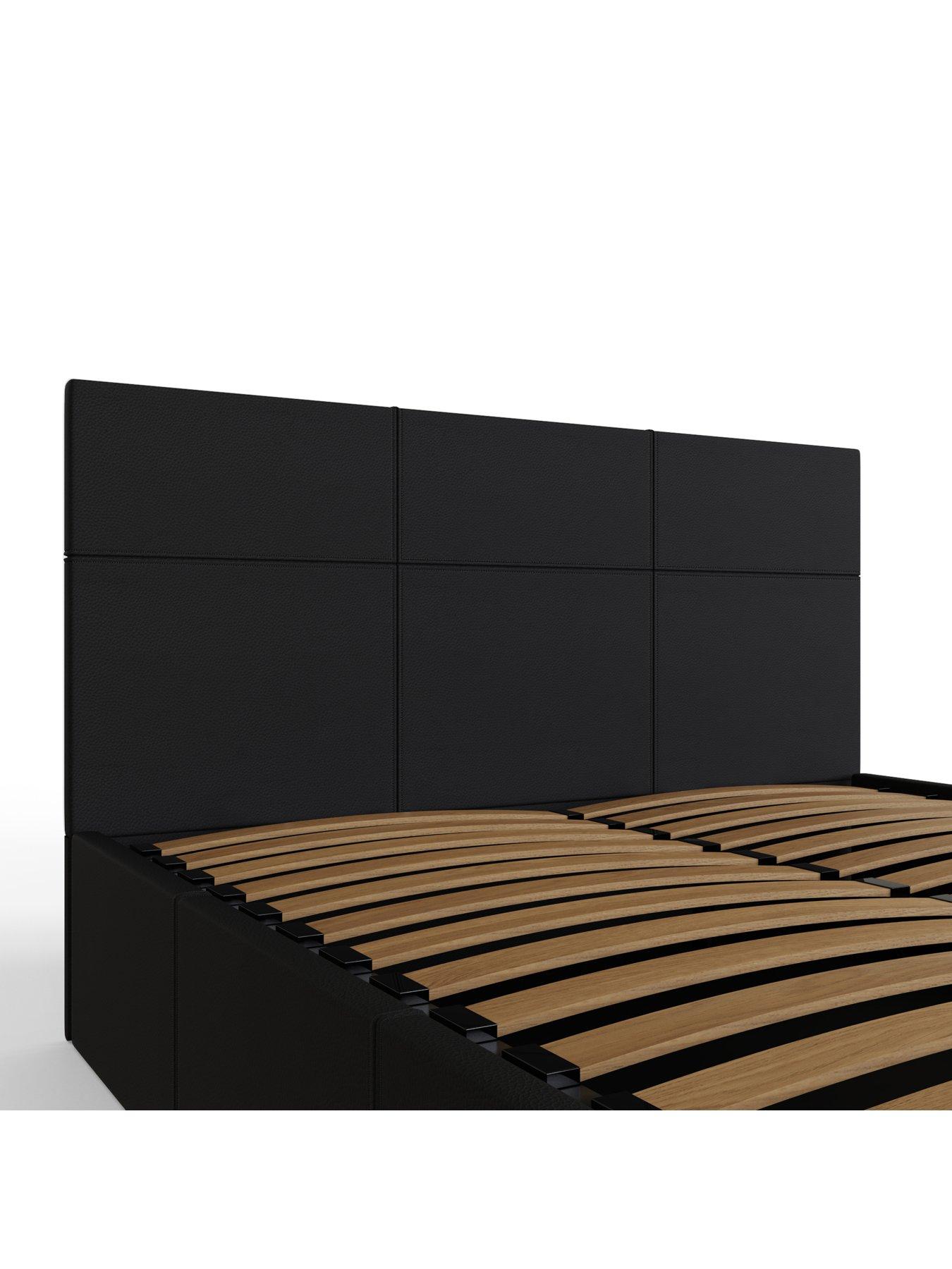 Image 7 of 7 of GFW Odessa Faux Leather&nbsp;End Lift Storage Ottoman Bed with Sleepycastle&nbsp;Mattress Options (Buy &amp; SAVE!)