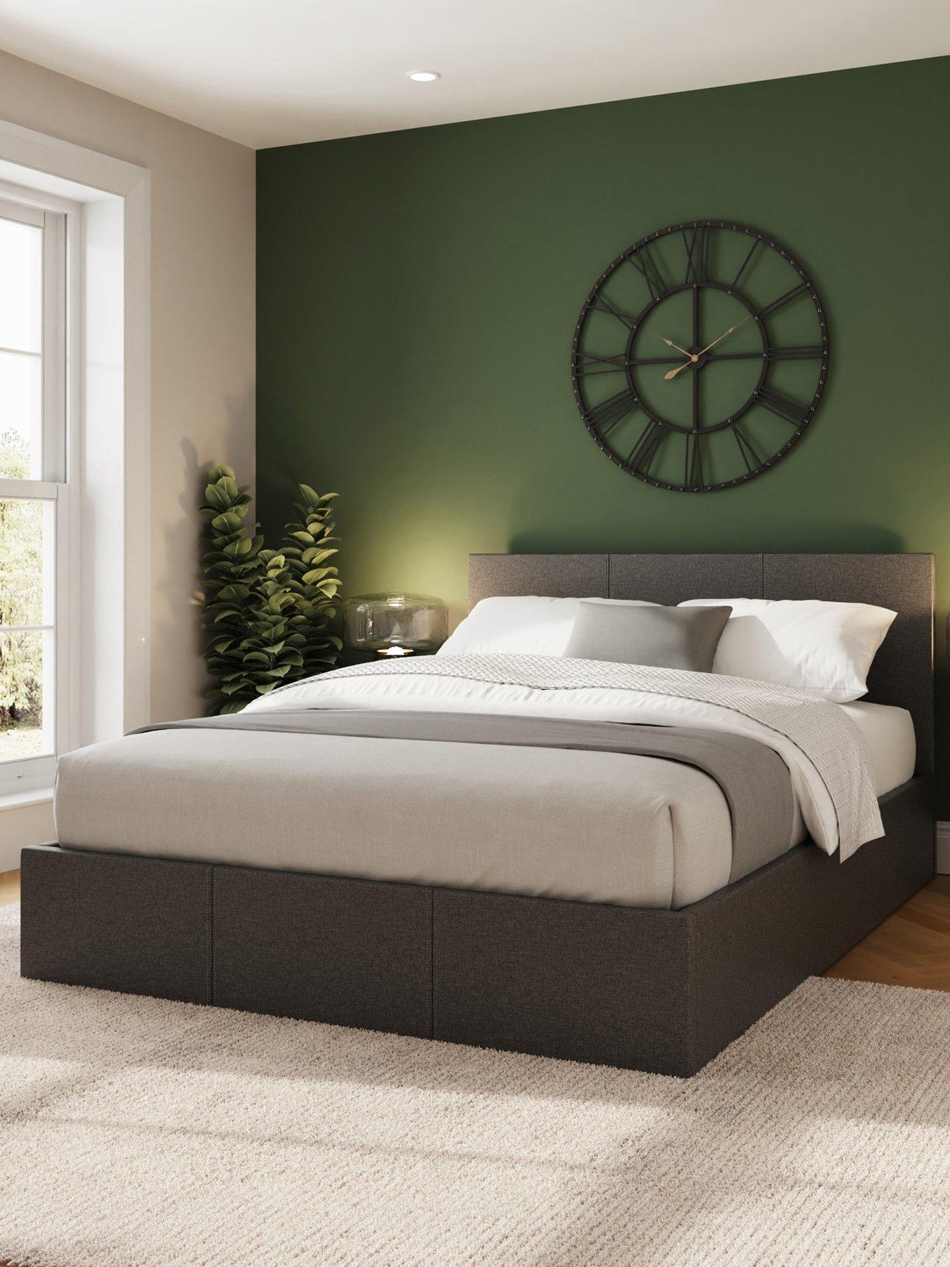 GFW Odessa Fabric End Lift Ottoman Storage Bed with Sleepycastle Mattress Options (Buy  &  SAVE!)