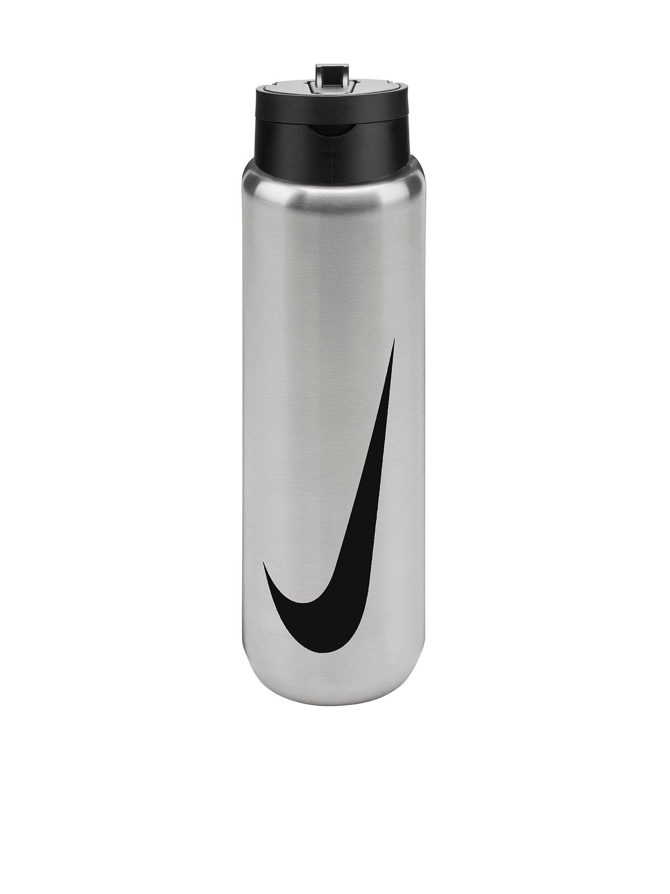 Image 1 of 3 of Nike Stainless Steel Recharge Straw Bottle 24 Oz / 710 Ml Rfsh - Grey/Black