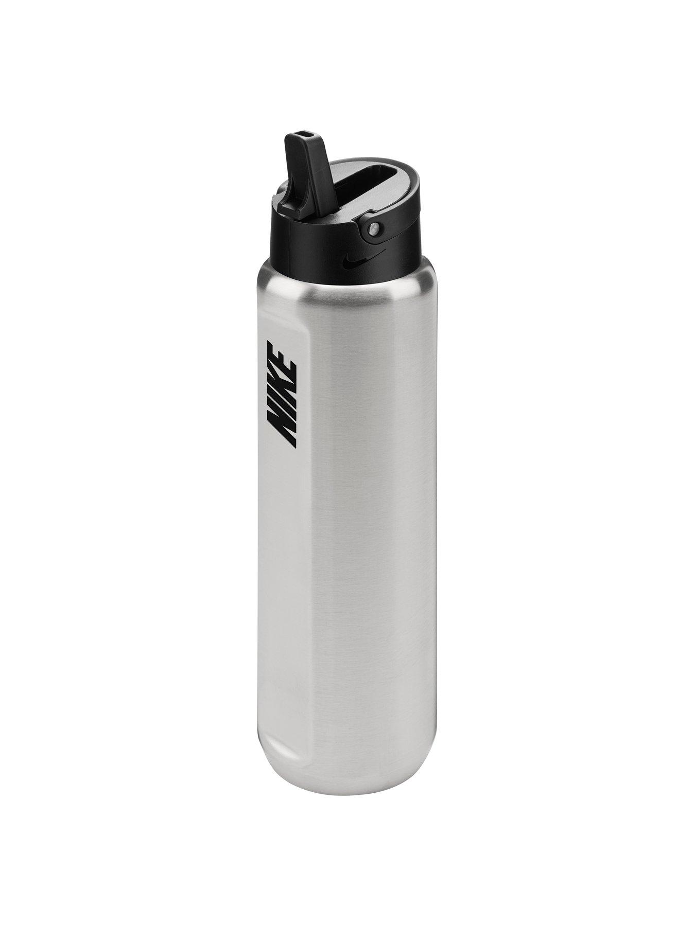 Image 3 of 3 of Nike Stainless Steel Recharge Straw Bottle 24 Oz / 710 Ml Rfsh - Grey/Black