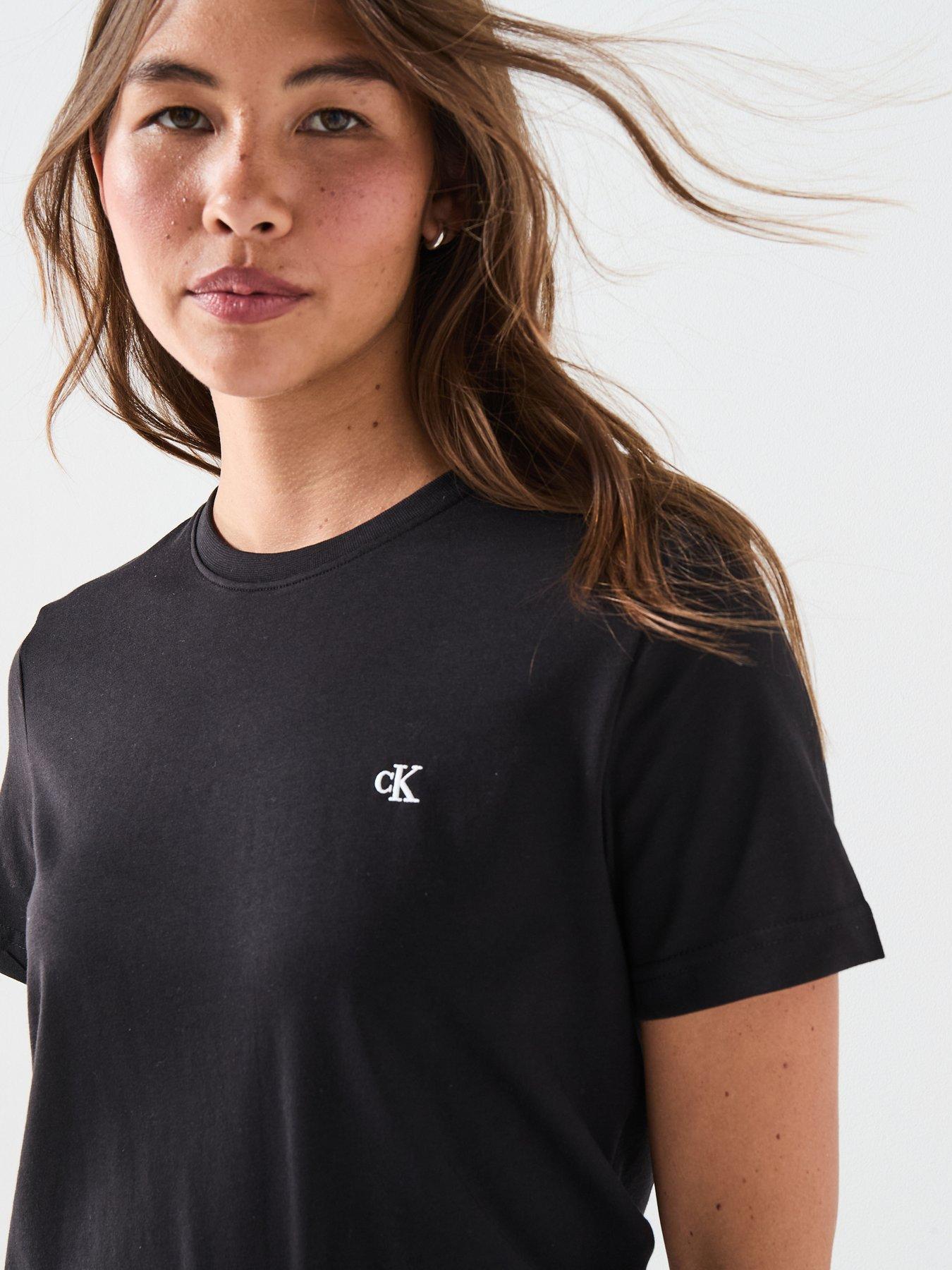 Image 4 of 4 of Calvin Klein Jeans Jeans Monogram T-shirt - Black