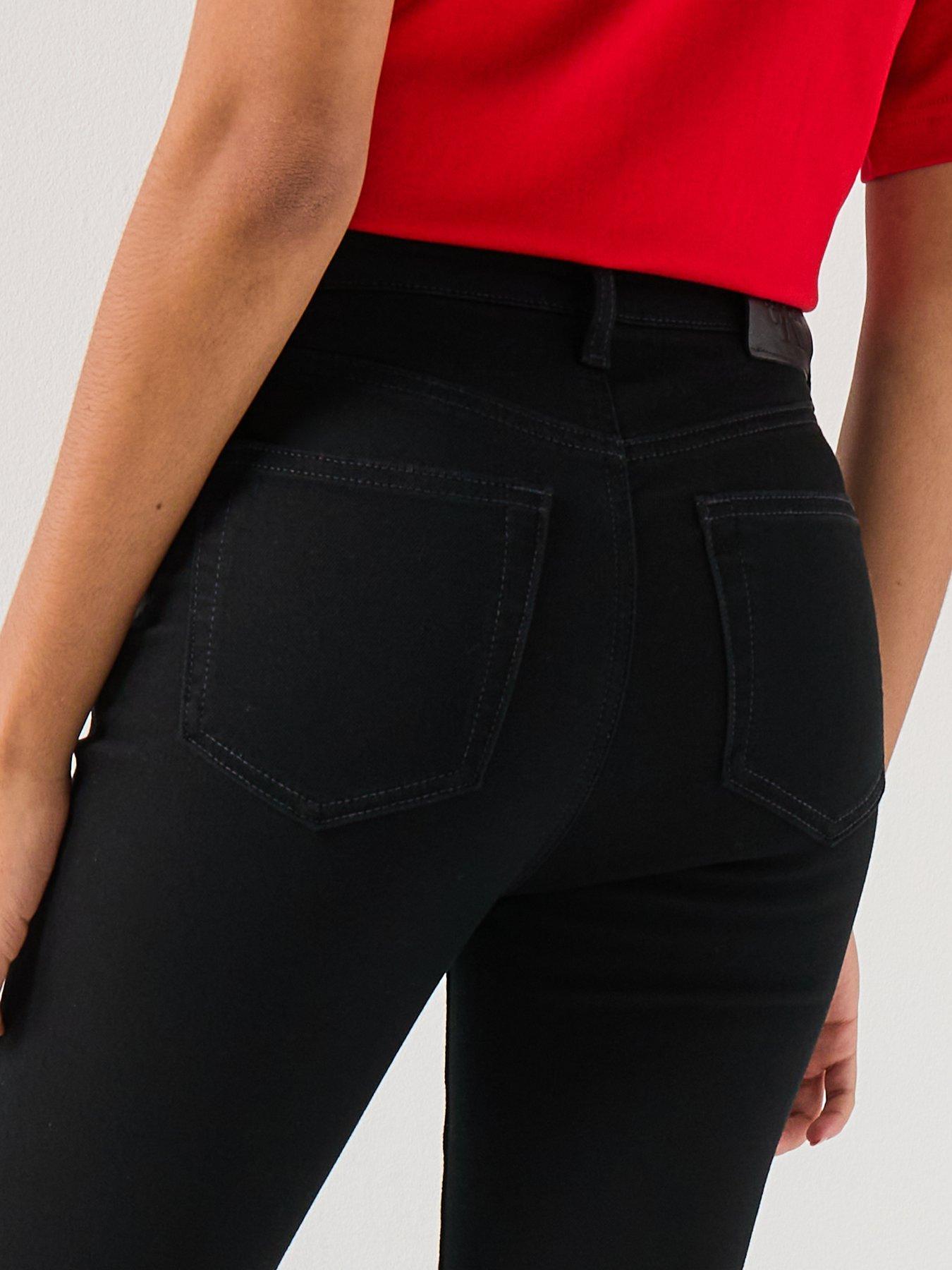  image of calvin-klein-jeans-high-rise-skinny-jeans-ck-classic-black