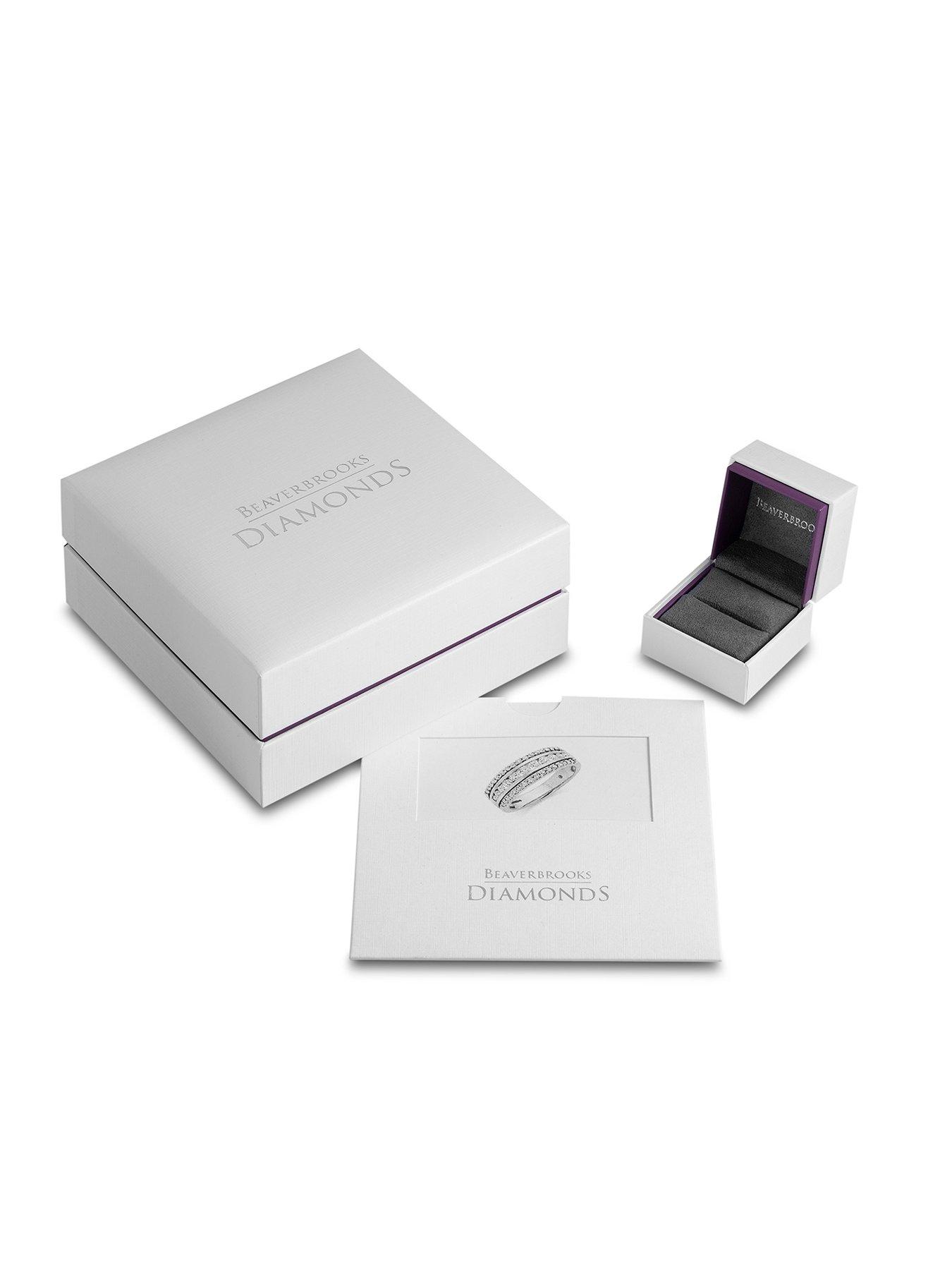 Image 4 of 5 of Beaverbrooks 9ct Yellow Gold Diamond Cluster Engagement Ring