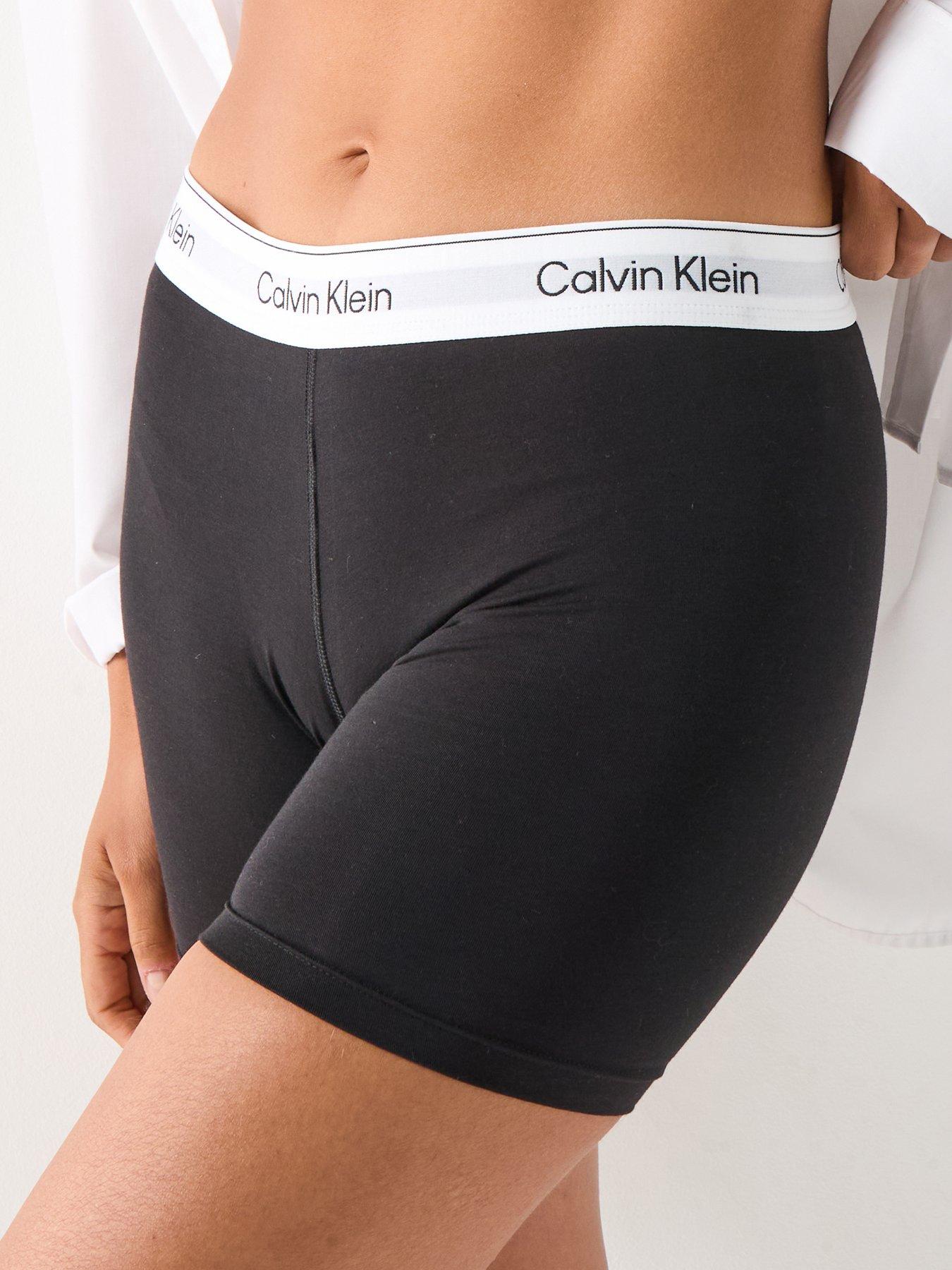 Image 1 of 6 of Calvin Klein Boxer Brief Styled Underwear - Black