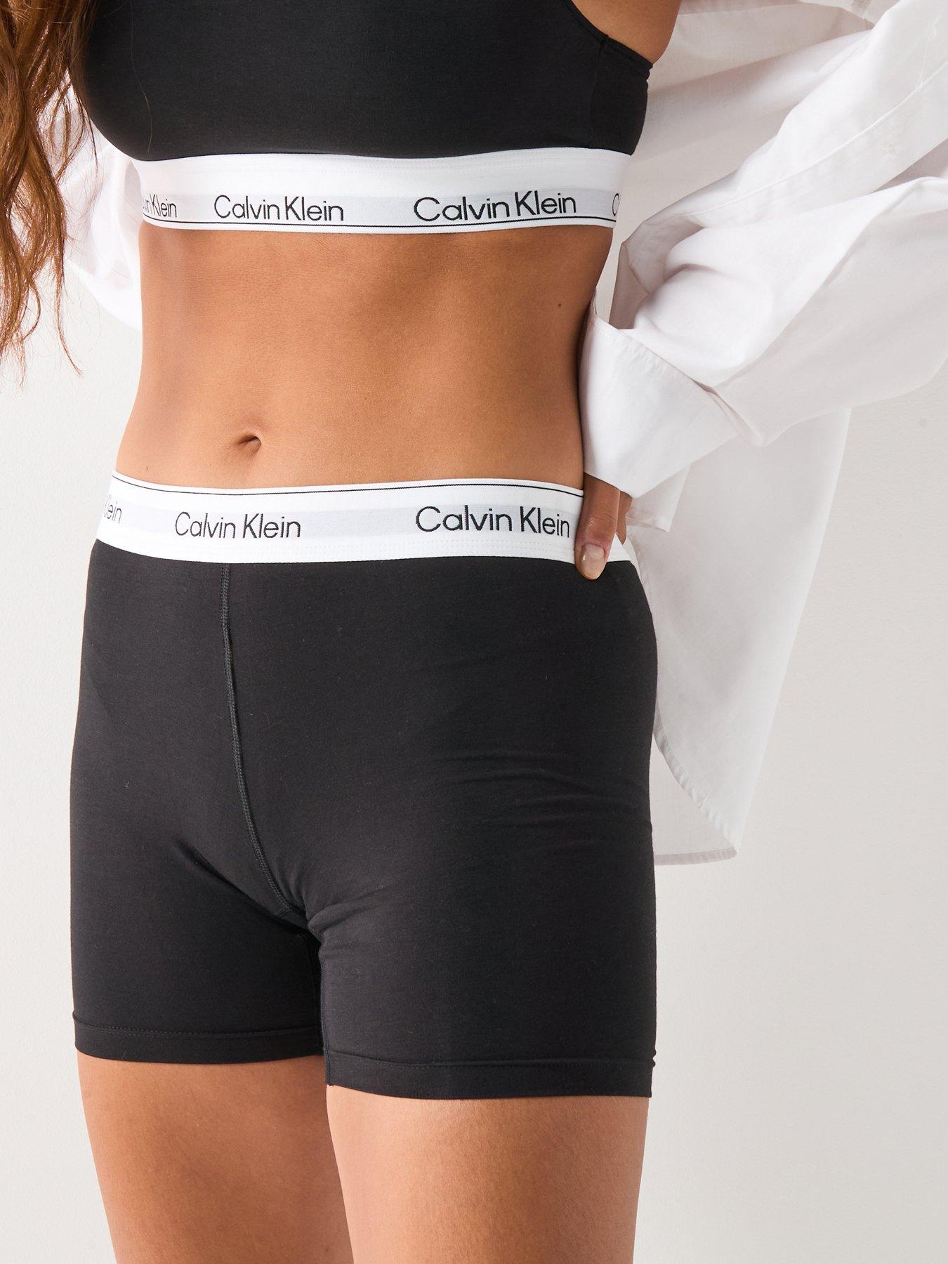 Image 6 of 6 of Calvin Klein Boxer Brief Styled Underwear - Black