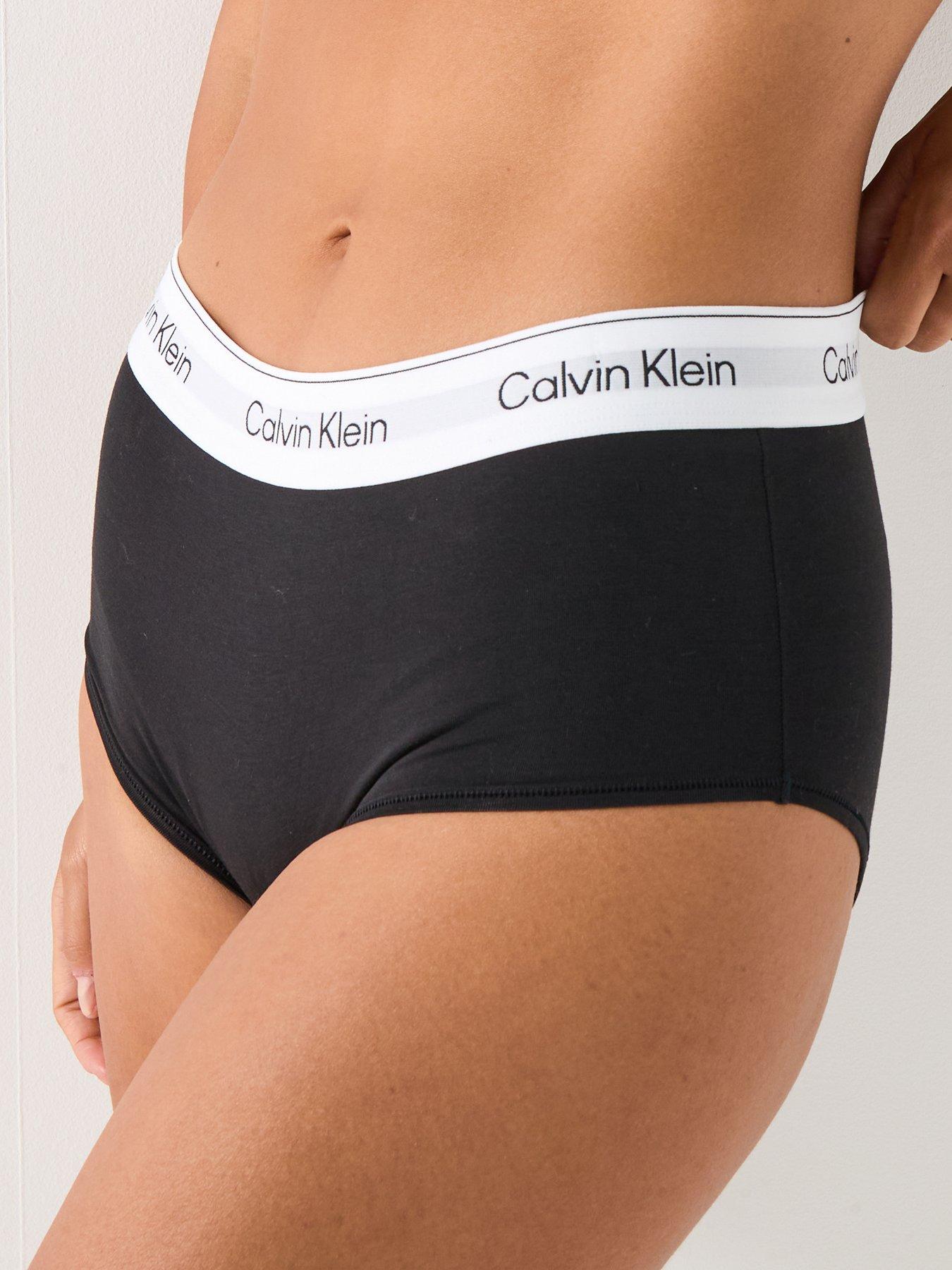 Image 1 of 6 of Calvin Klein Icon Cotton Modal Boy Short - Black