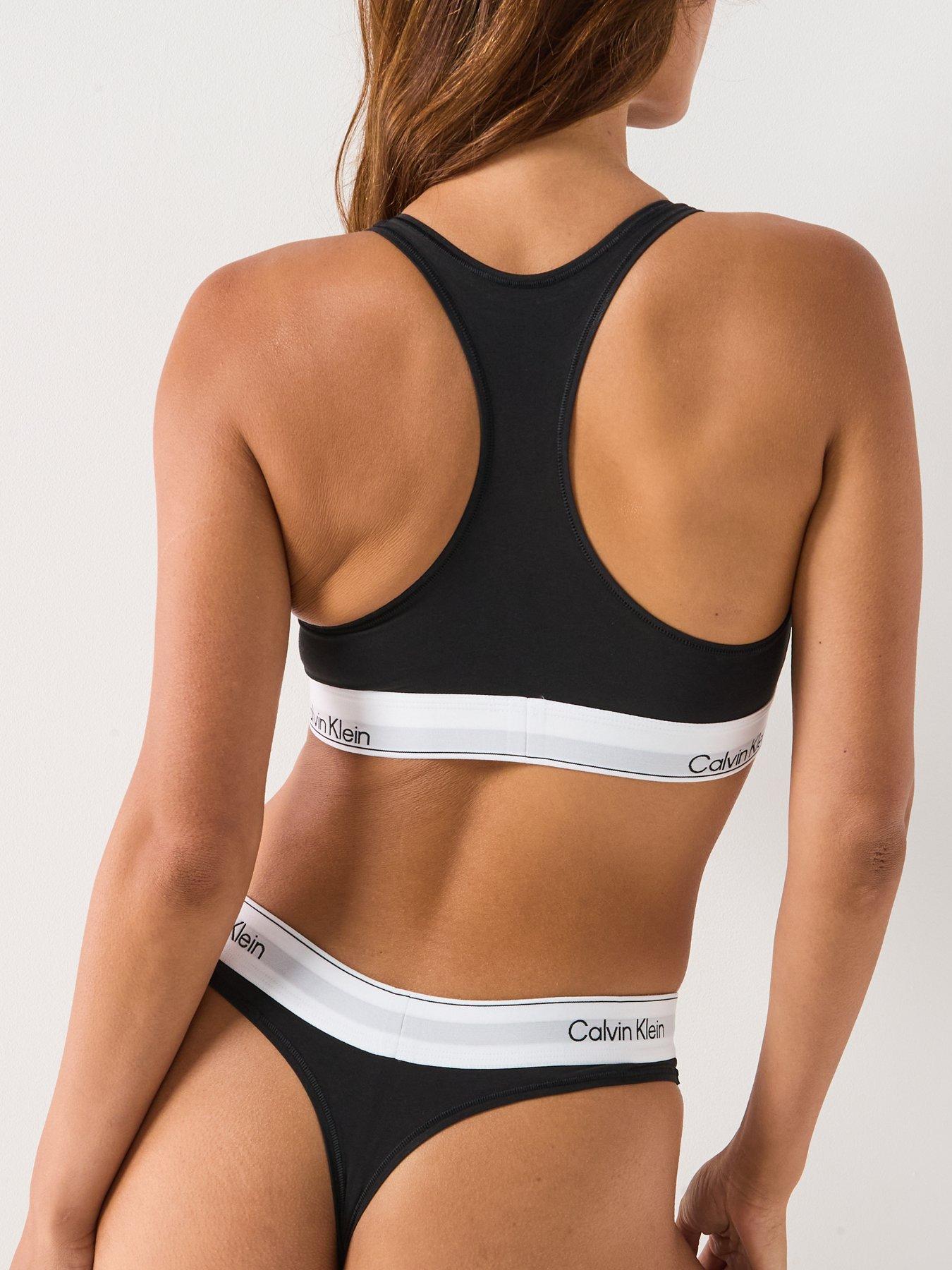  image of calvin-klein-icon-cotton-modal-thong-black