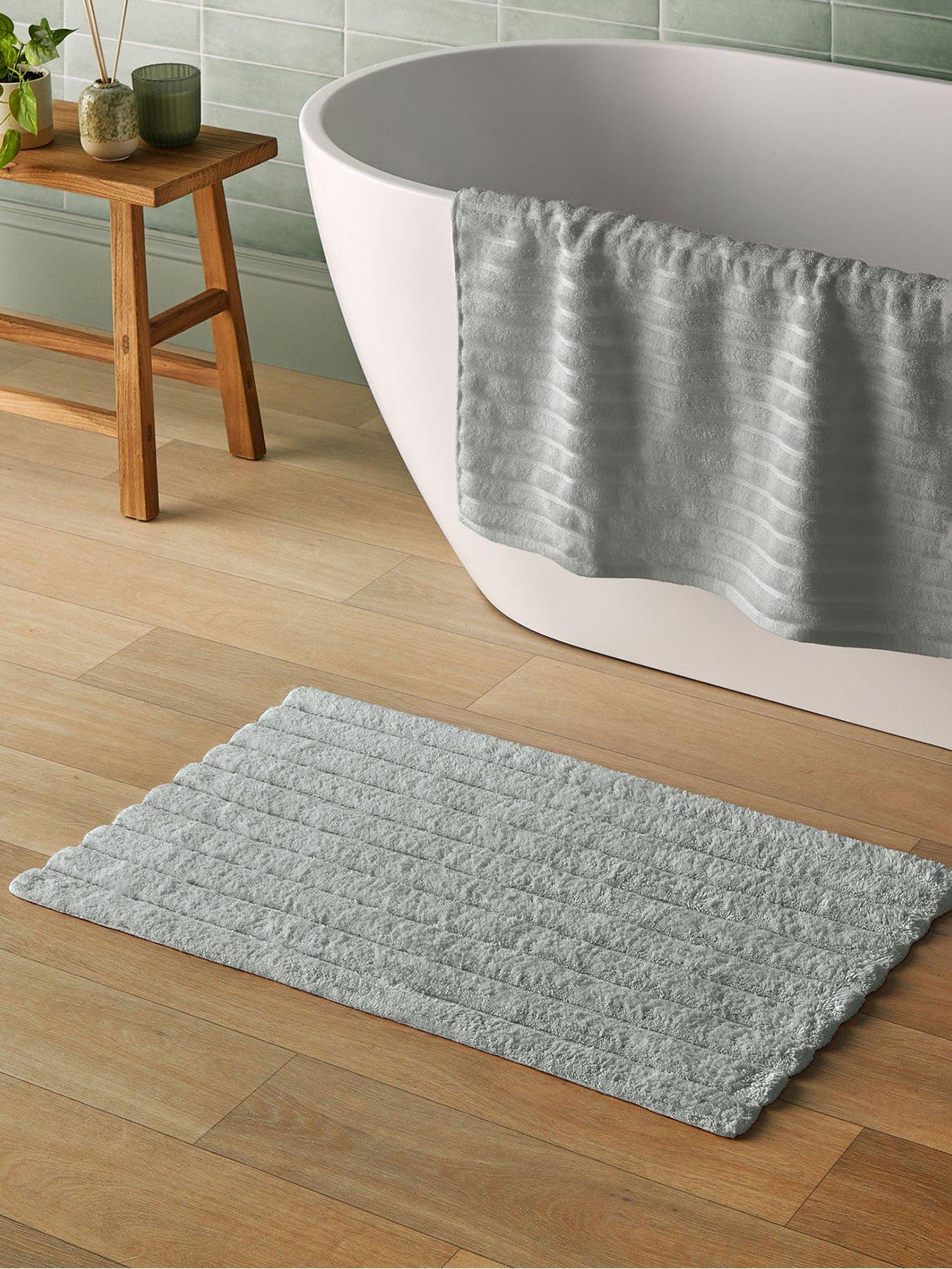  image of silentnight-ribbed-cotton-bath-mat