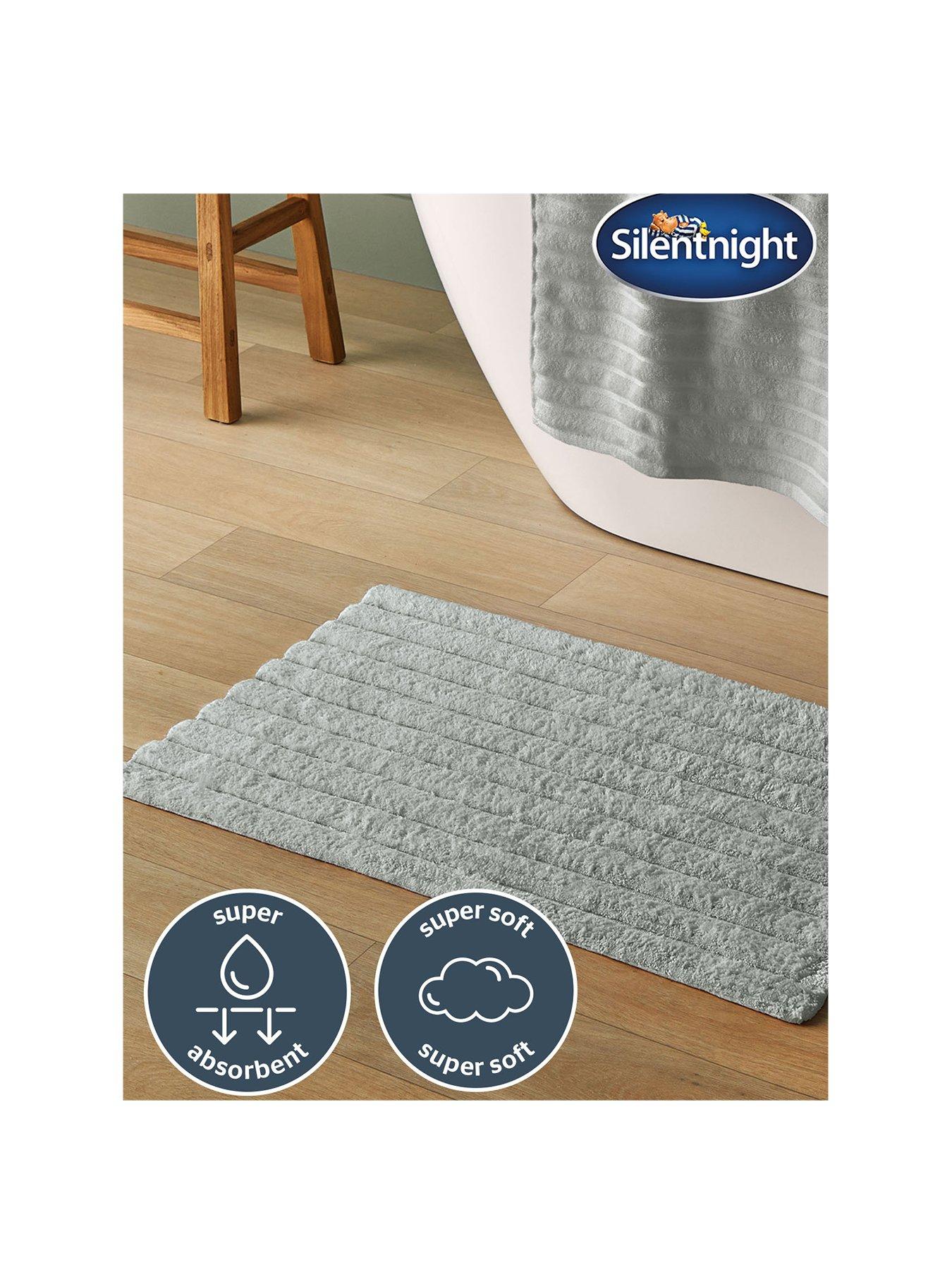  image of silentnight-ribbed-cotton-bath-mat