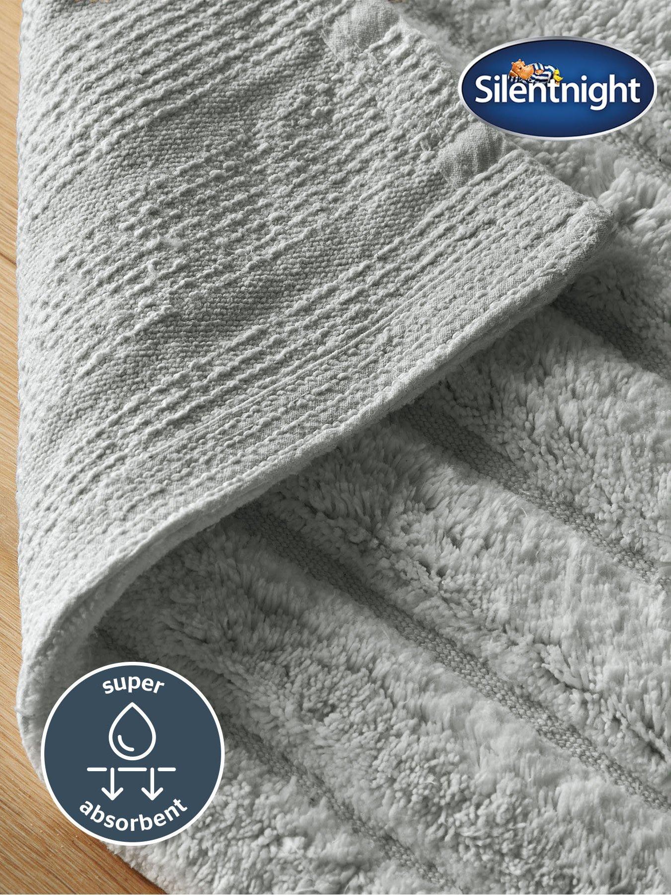  image of silentnight-ribbed-cotton-bath-mat