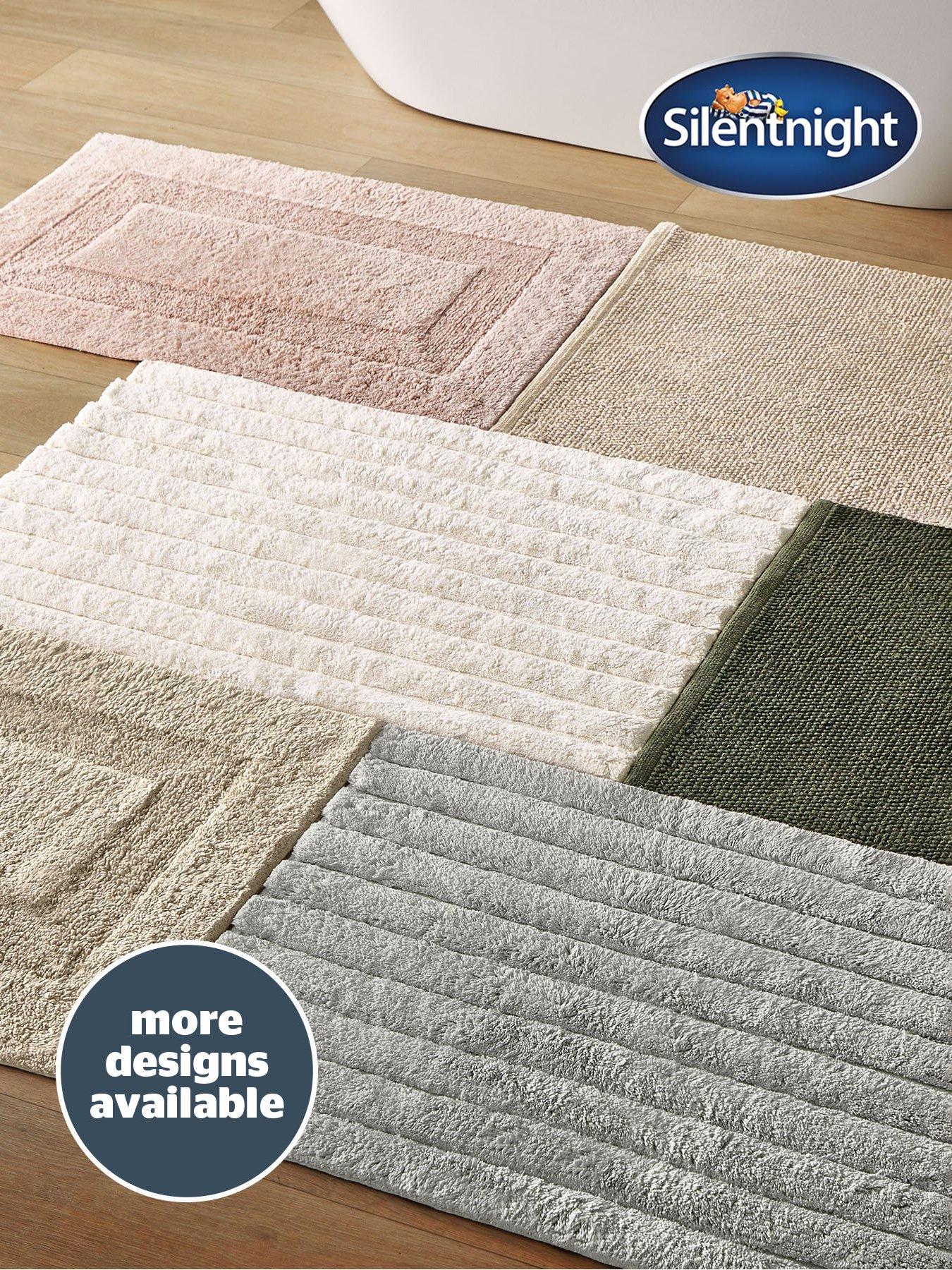  image of silentnight-ribbed-cotton-bath-mat
