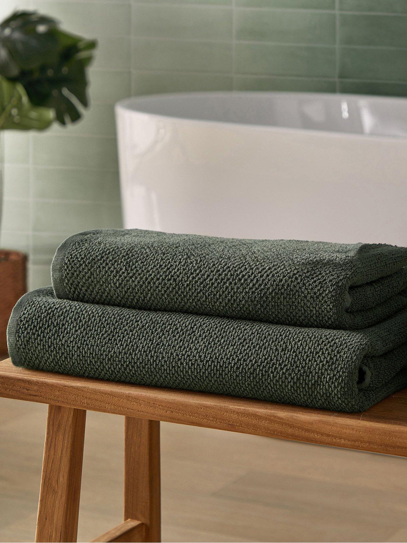 Silentnight Popcorn Waffle Bath Sheet - 2 Pack