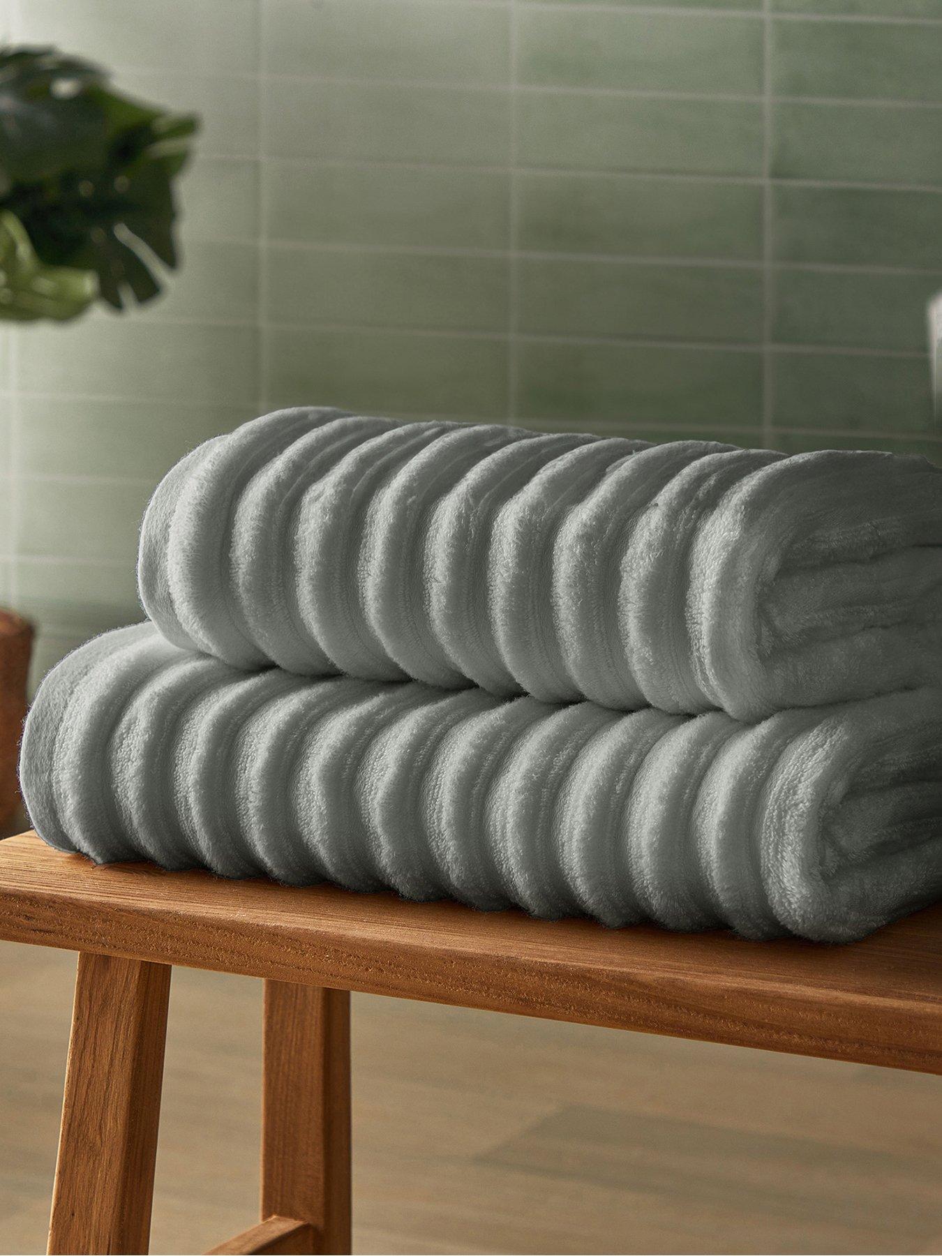 undefined Ribbed Cotton Hand Towel - 2 Pack