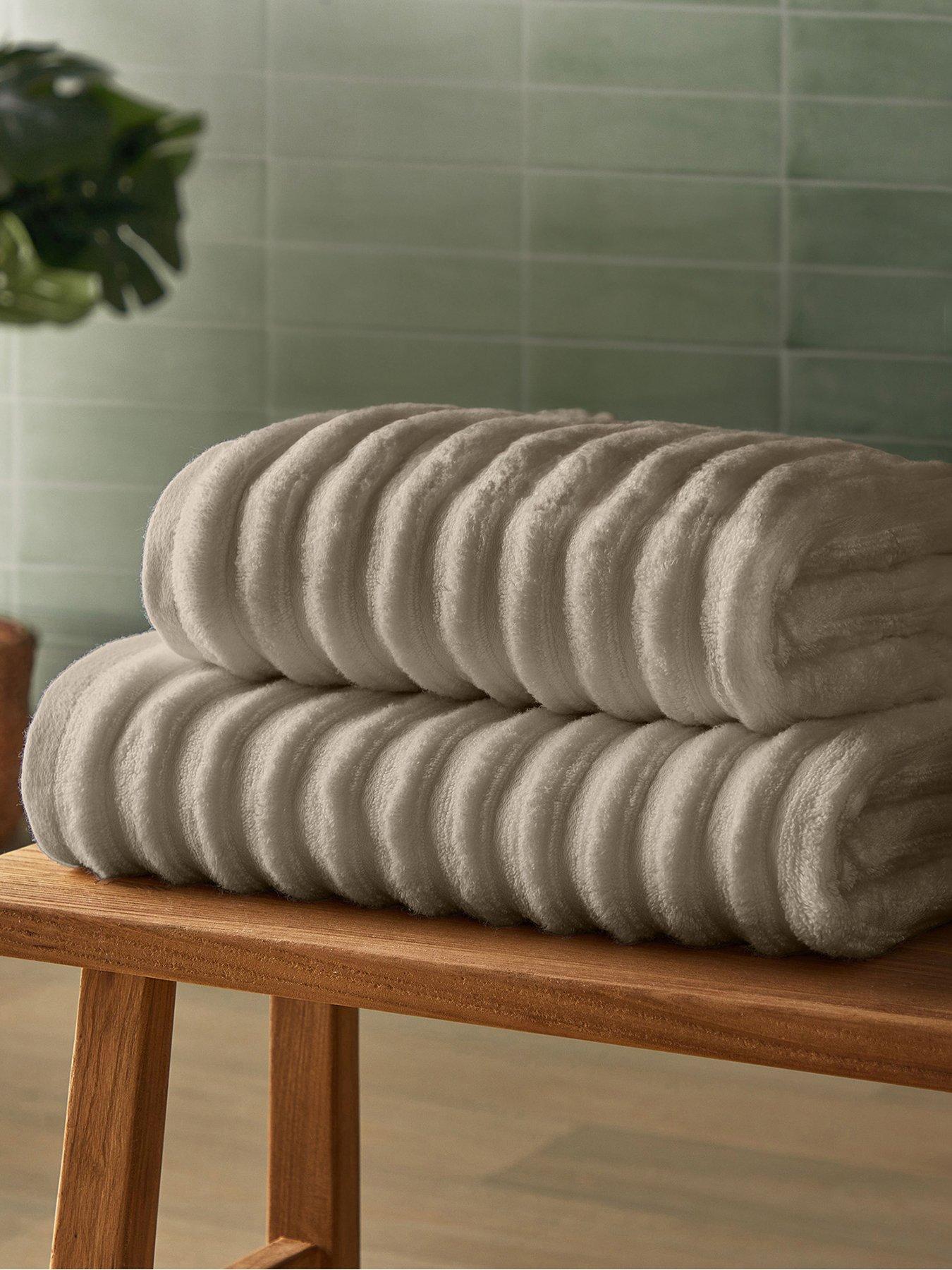 Silentnight Ribbed Cotton Hand Towel - 2 Pack
