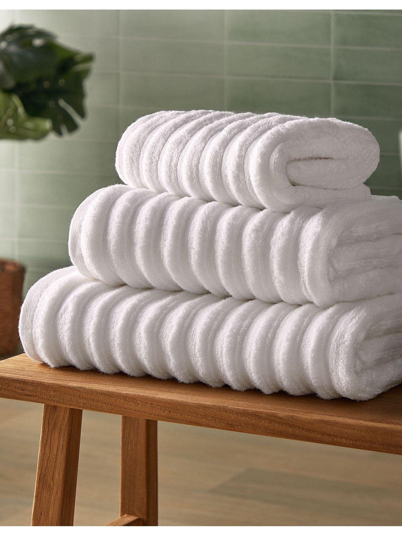undefined Ribbed Cotton Towels - 6 Piece Bale