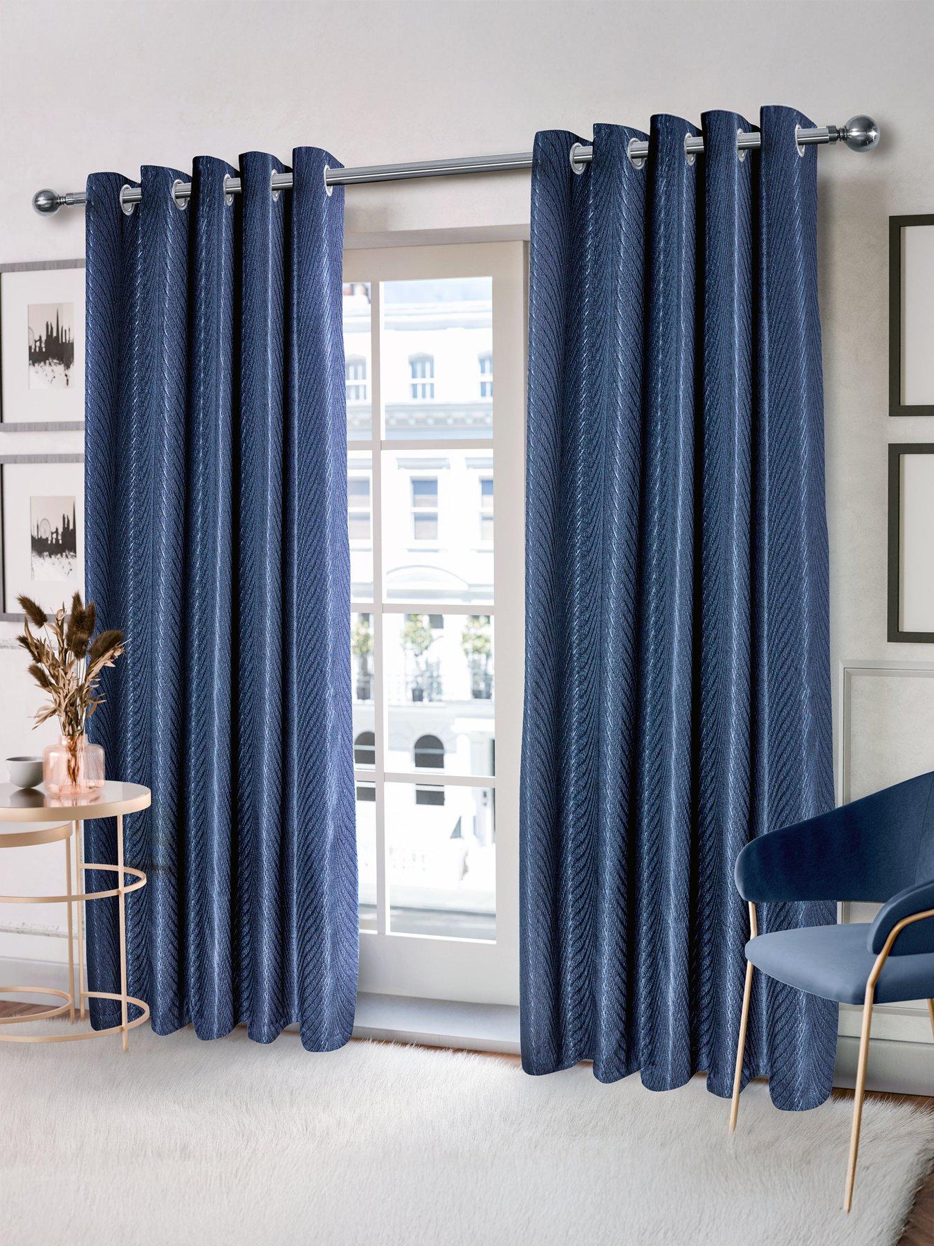 The Very Collection Wave Lined Eyelet Curtains