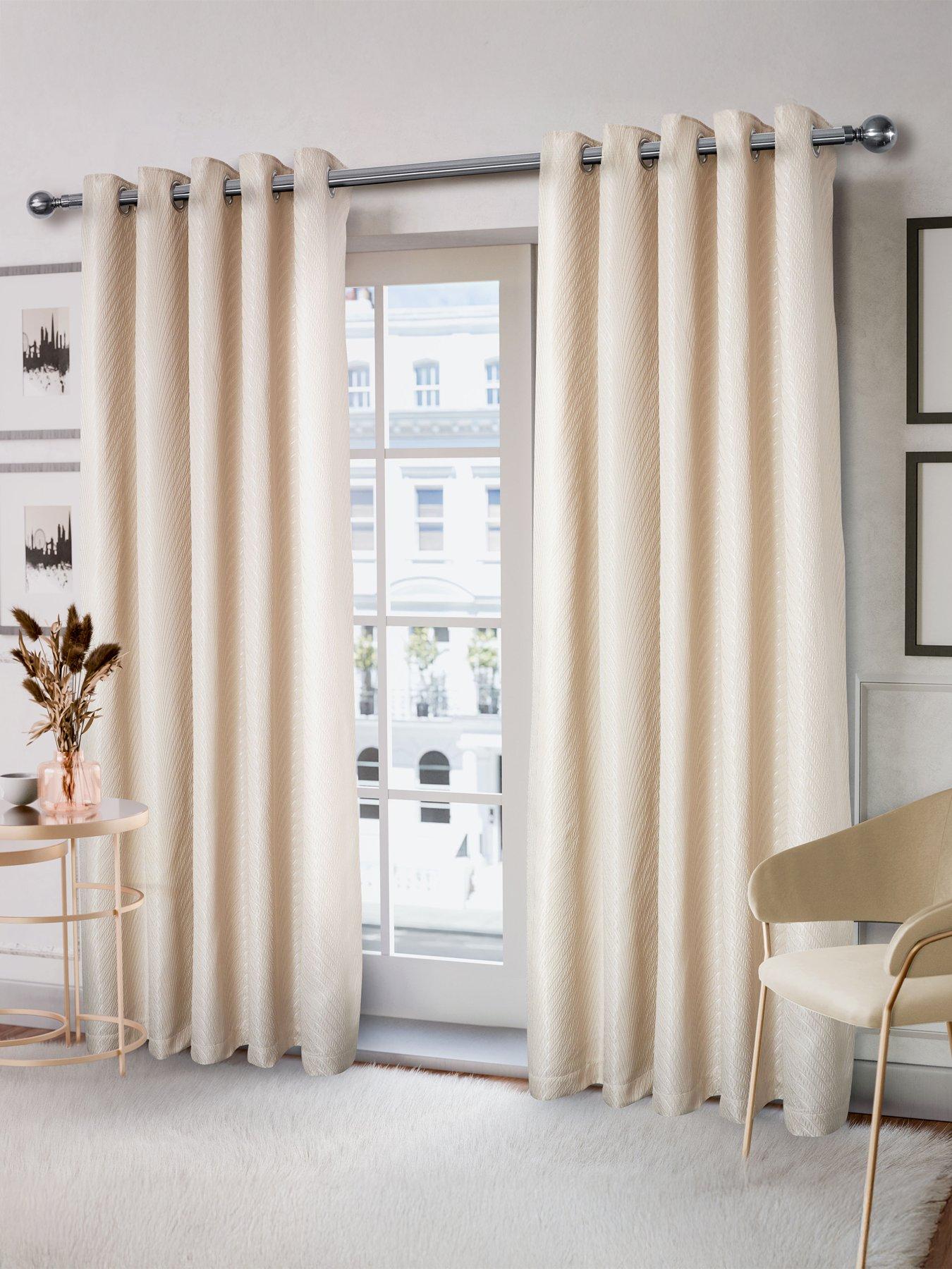 The Very Collection Wave Lined Eyelet Curtains